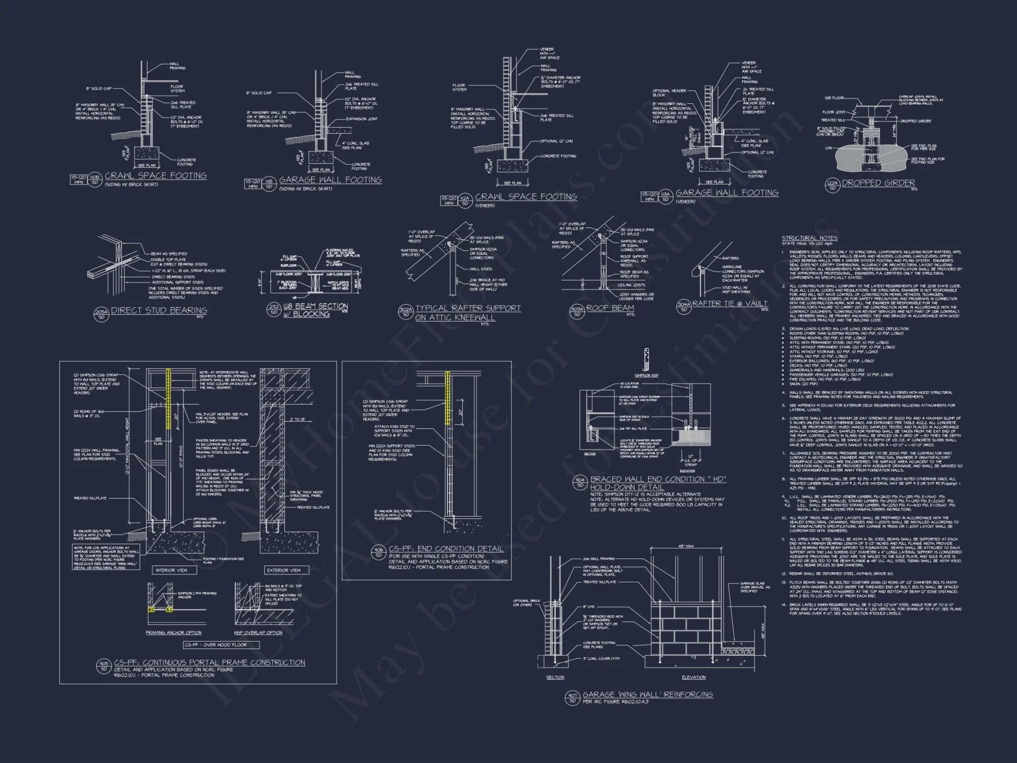 Beautiful 2.5-Story house Plan with 5 Bedrooms and Detailed CAD Designs