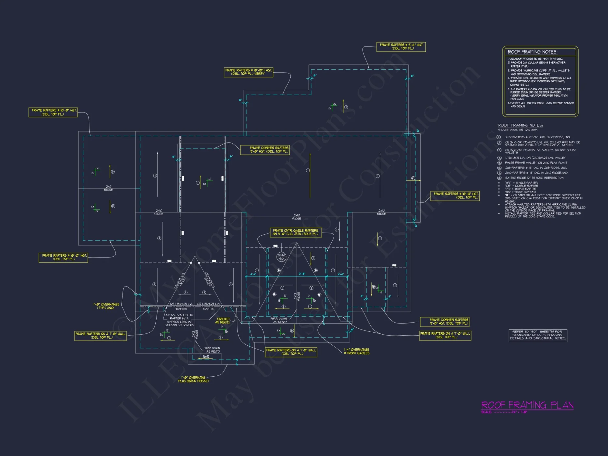 Beautiful 2.5-Story house Plan with 5 Bedrooms and Detailed CAD Designs