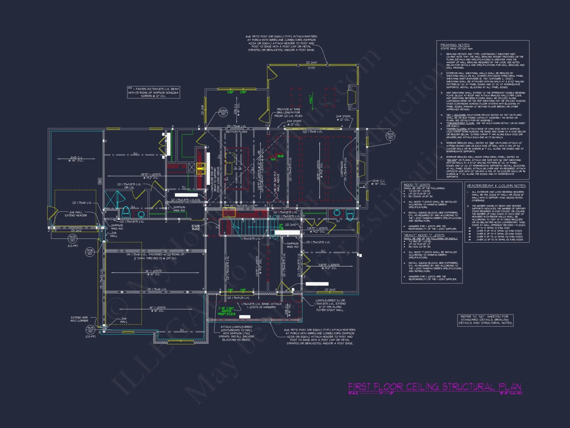 Beautiful 2.5-Story house Plan with 5 Bedrooms and Detailed CAD Designs