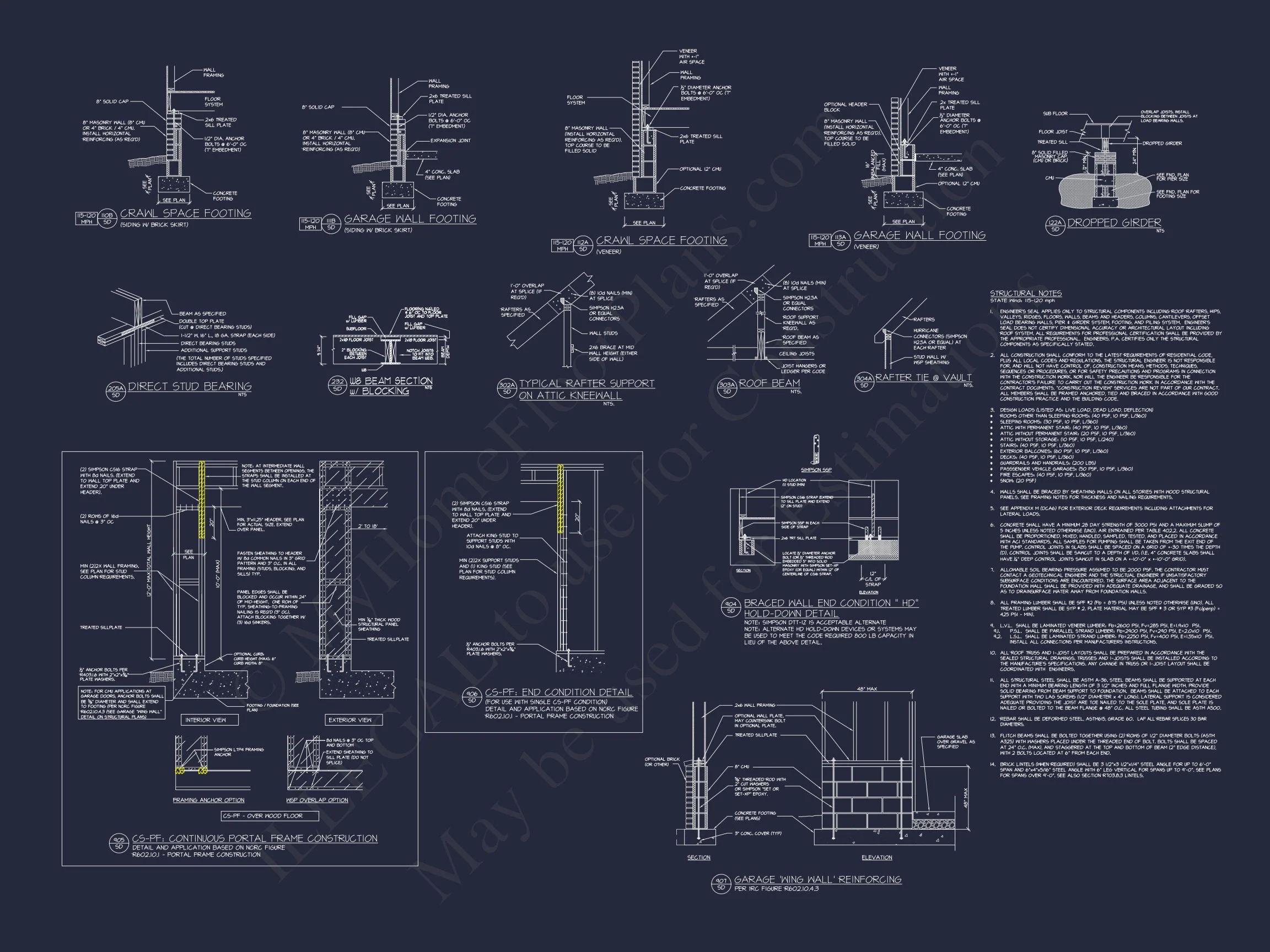 Spacious Traditional house Plan with 3 Floors and CAD Blueprint