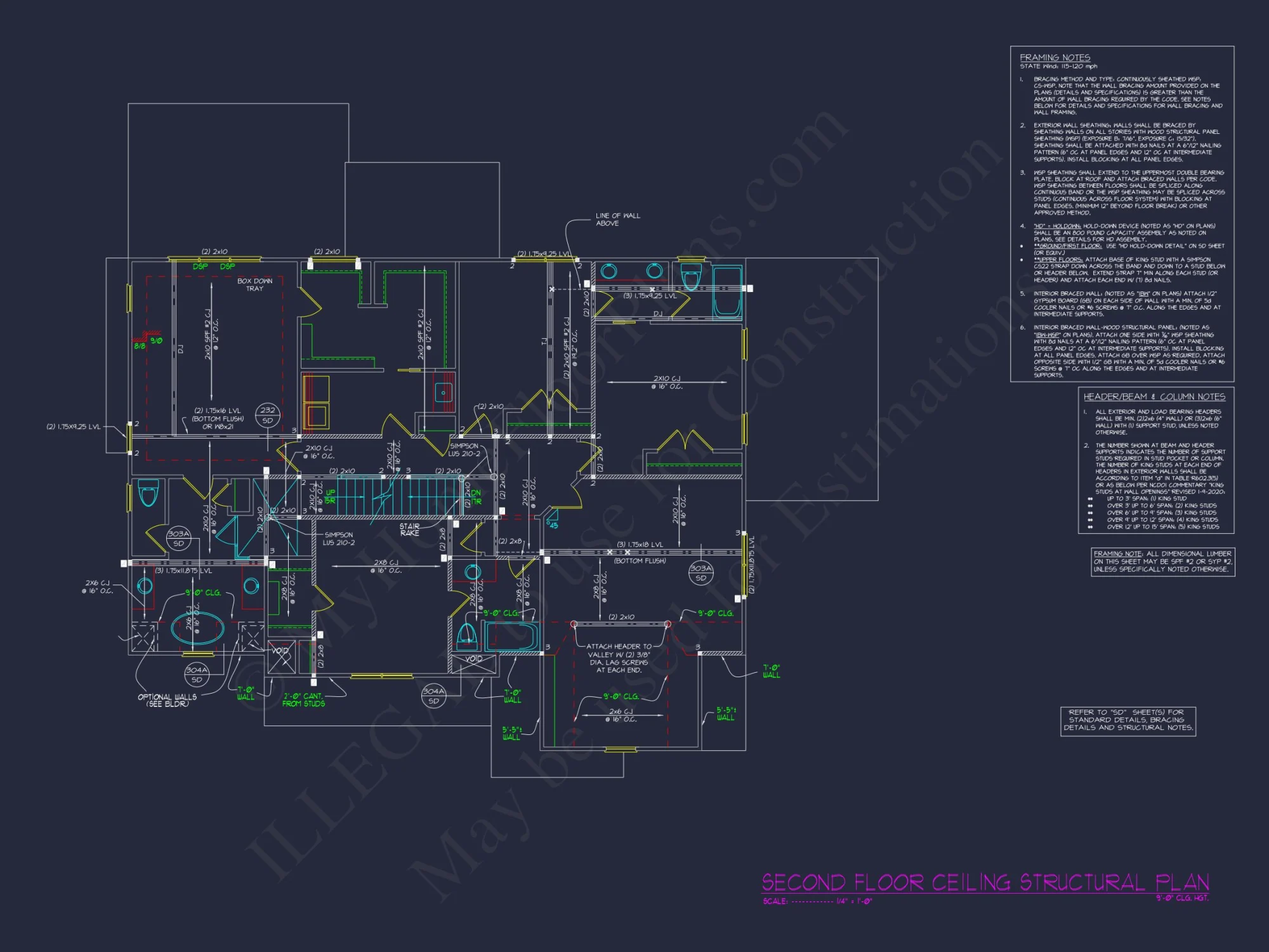 Spacious Traditional house Plan with 3 Floors and CAD Blueprint