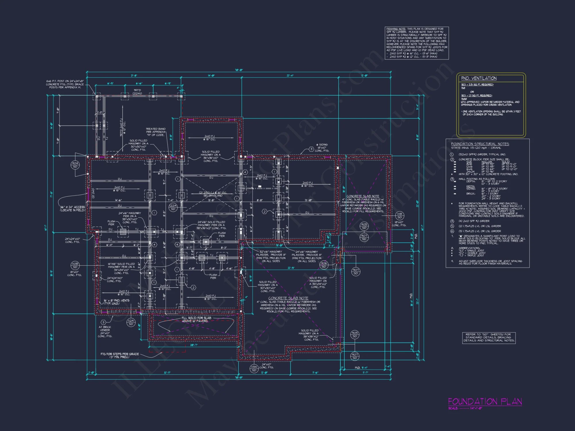 Spacious Traditional house Plan with 3 Floors and CAD Blueprint