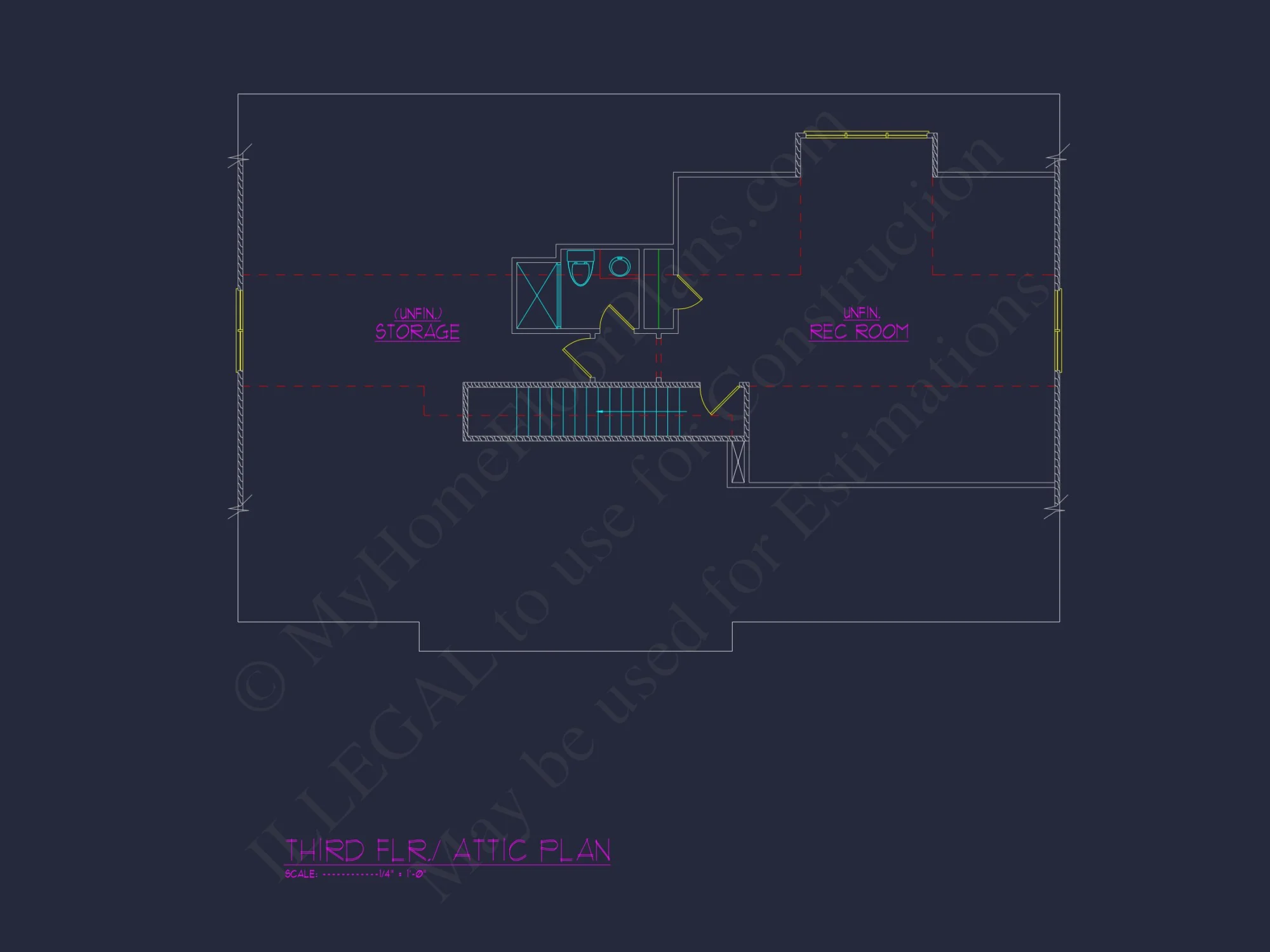 Spacious Traditional house Plan with 3 Floors and CAD Blueprint