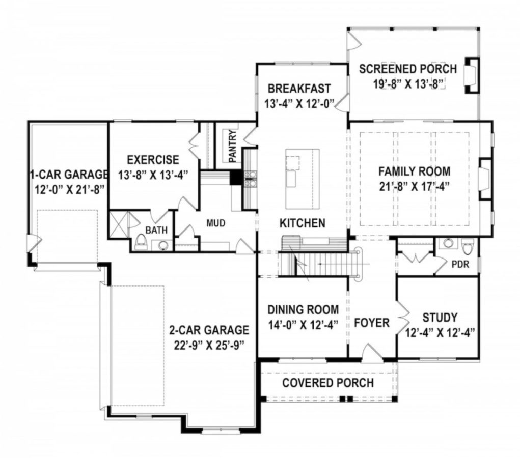 Spacious Traditional house Plan with 3 Floors and CAD Blueprint