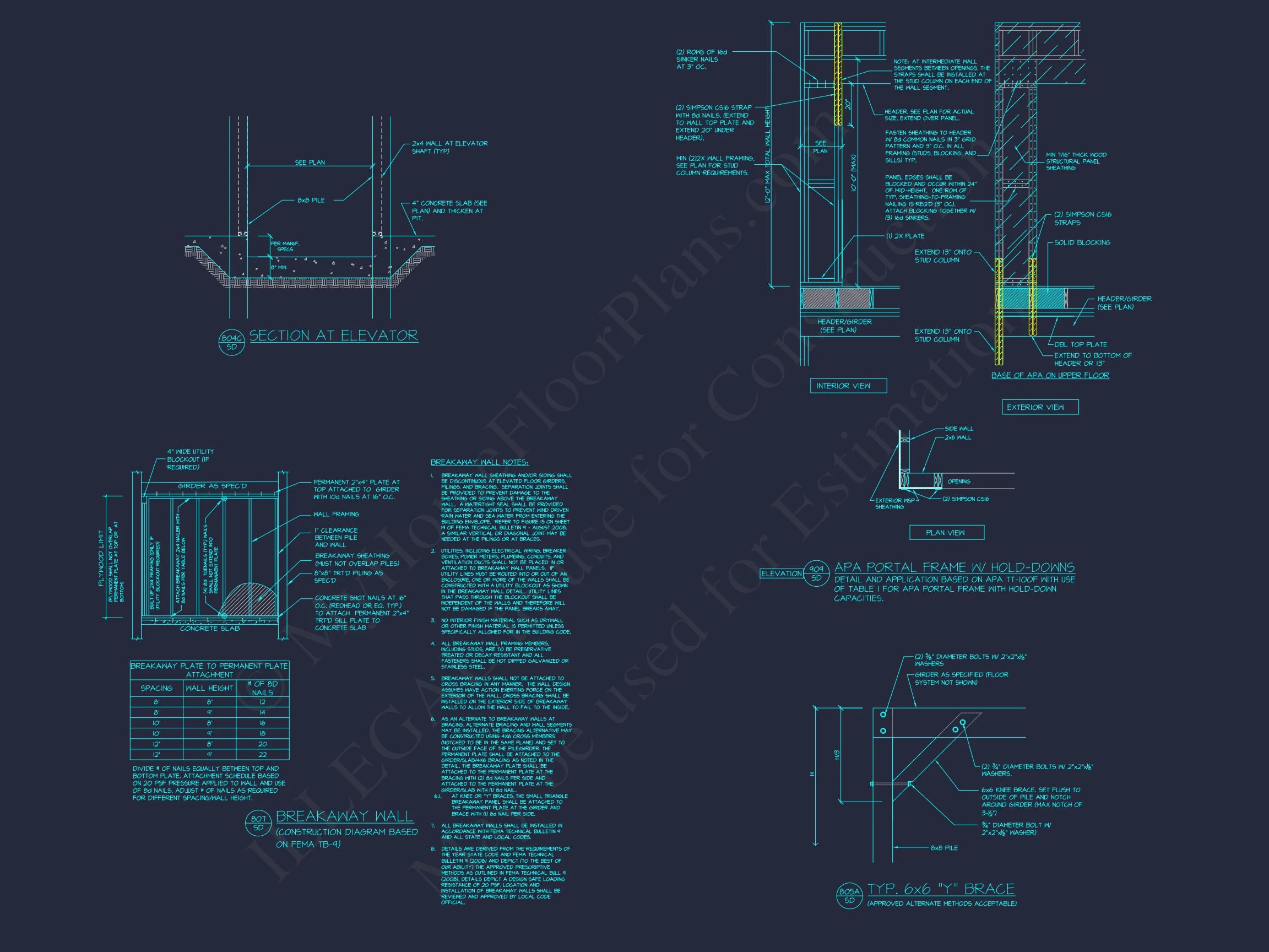 19-1770 HOUSE PLAN - Modern Beach House Floor Plan with CAD Architecture Designs 21 Modern Beach house Floor Plan with CAD Architecture Designs