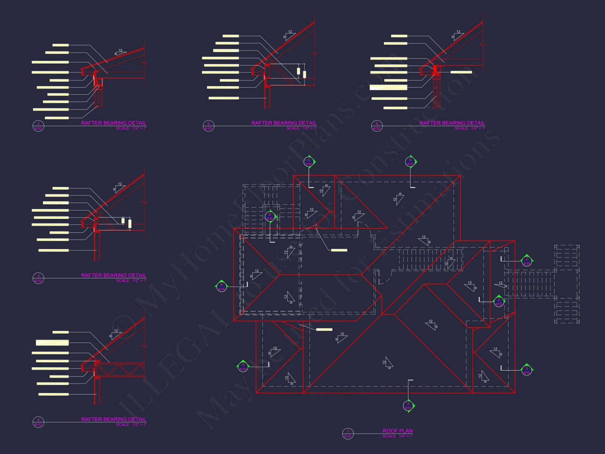 Modern Beach house Floor Plan with CAD Architecture Designs
