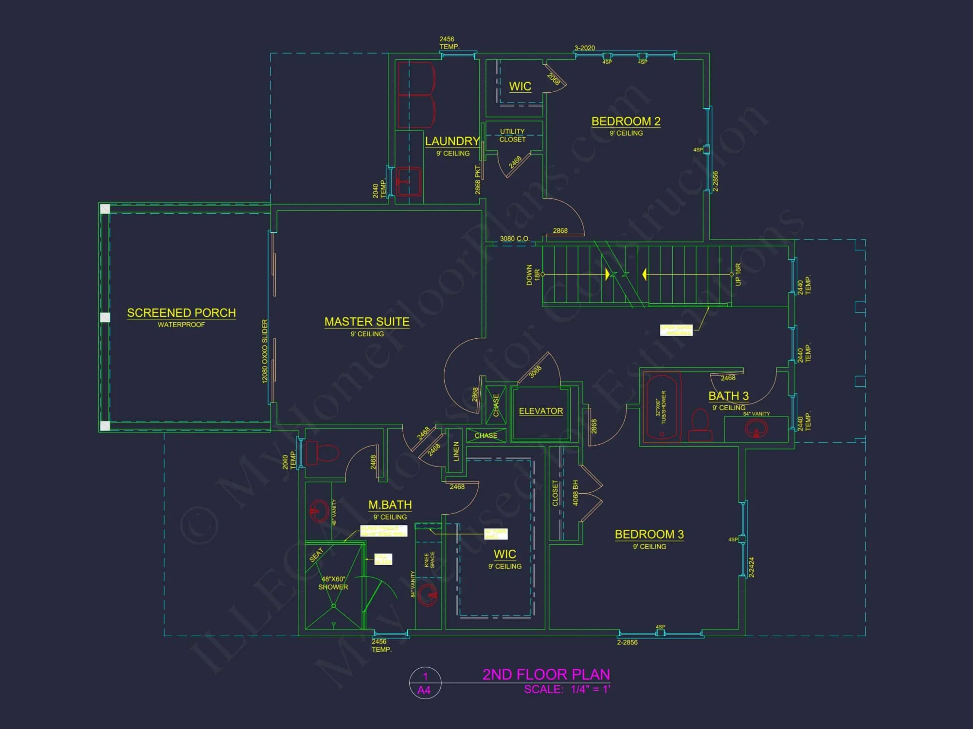 Modern Beach house Floor Plan with CAD Architecture Designs