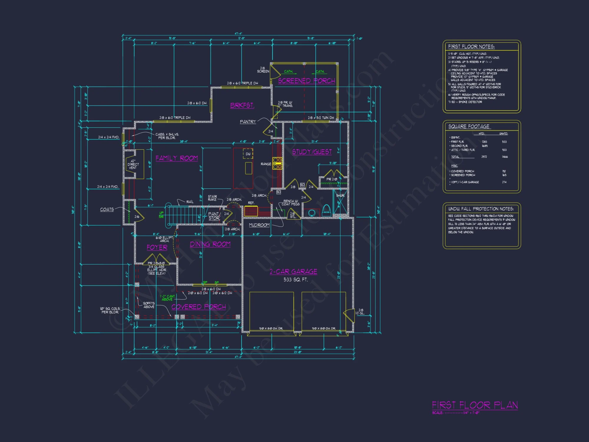Modern Craftsman Floor Plan: Stunning house Design with CAD Blueprint