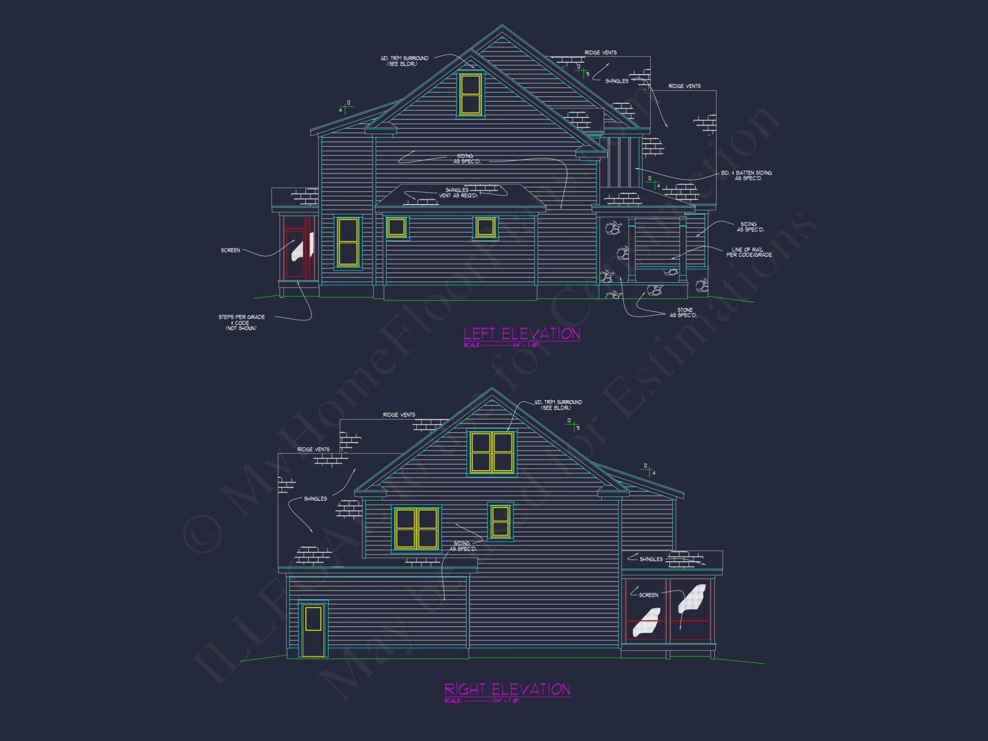 Modern Craftsman Floor Plan: Stunning house Design with CAD Blueprint