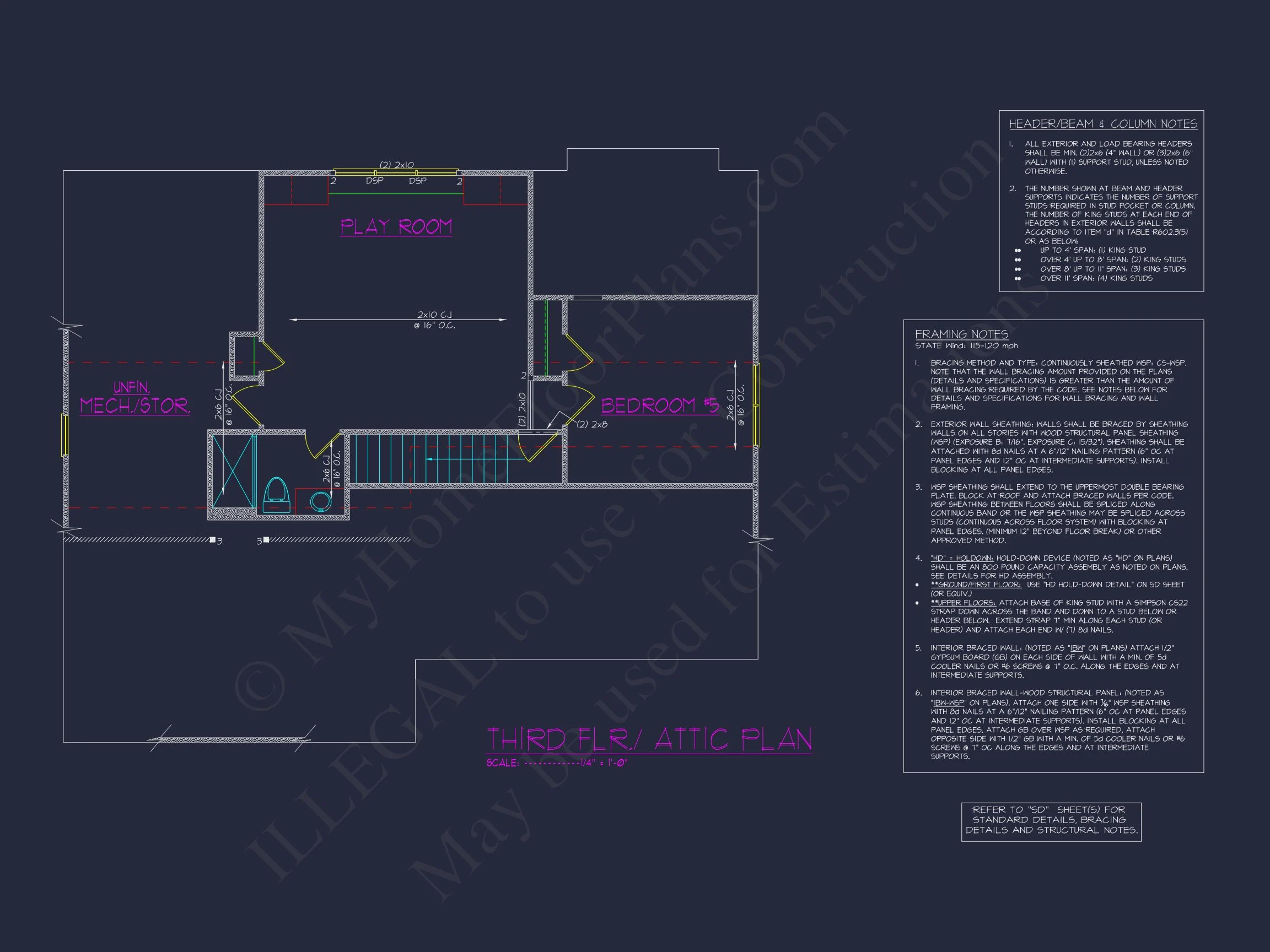 Modern Craftsman house Plan with Detailed Floor Designs
