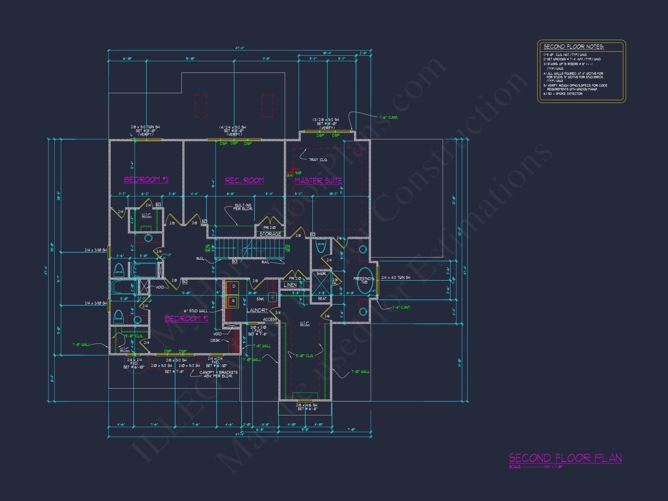 Modern Craftsman house Plan with Detailed Floor Designs