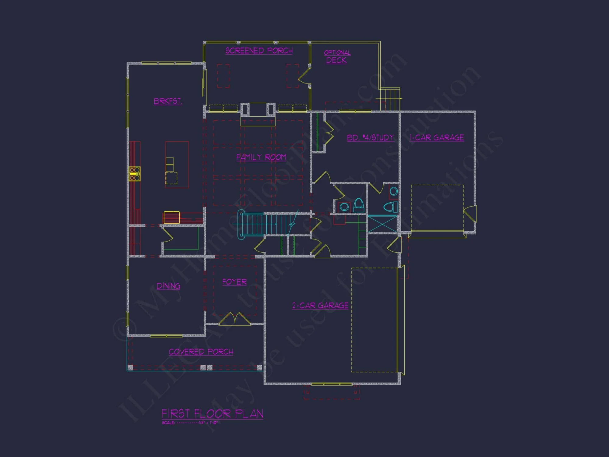 Modern Craftsman house Plan with Detailed Floor Designs