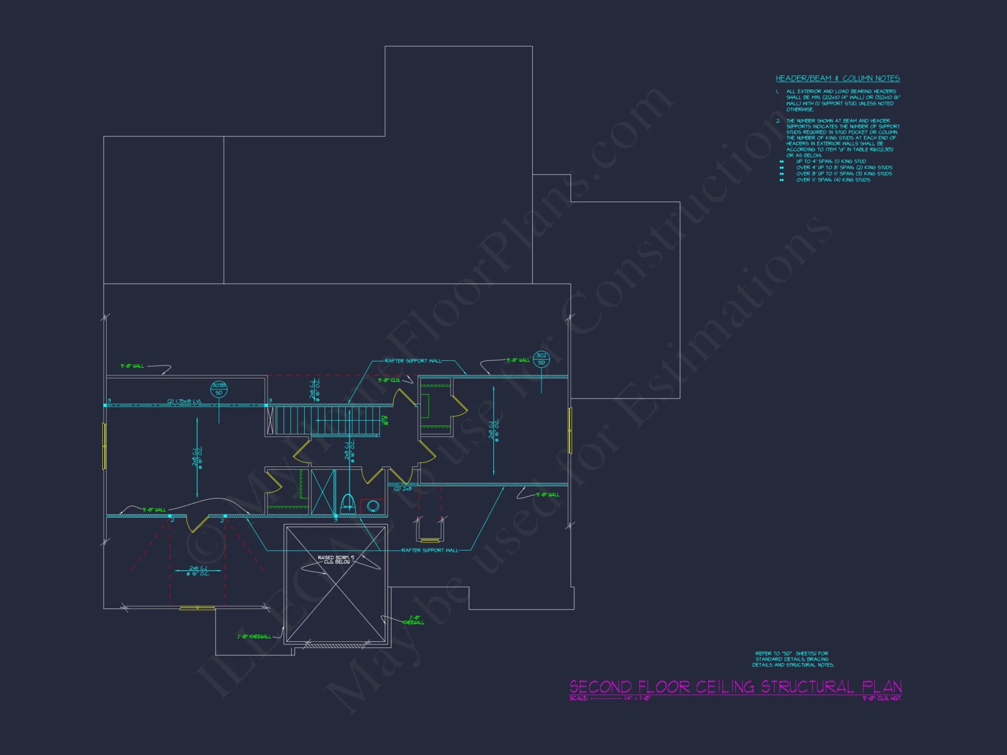 Modern Craftsman house Plan – Floor Plans with CAD Designs