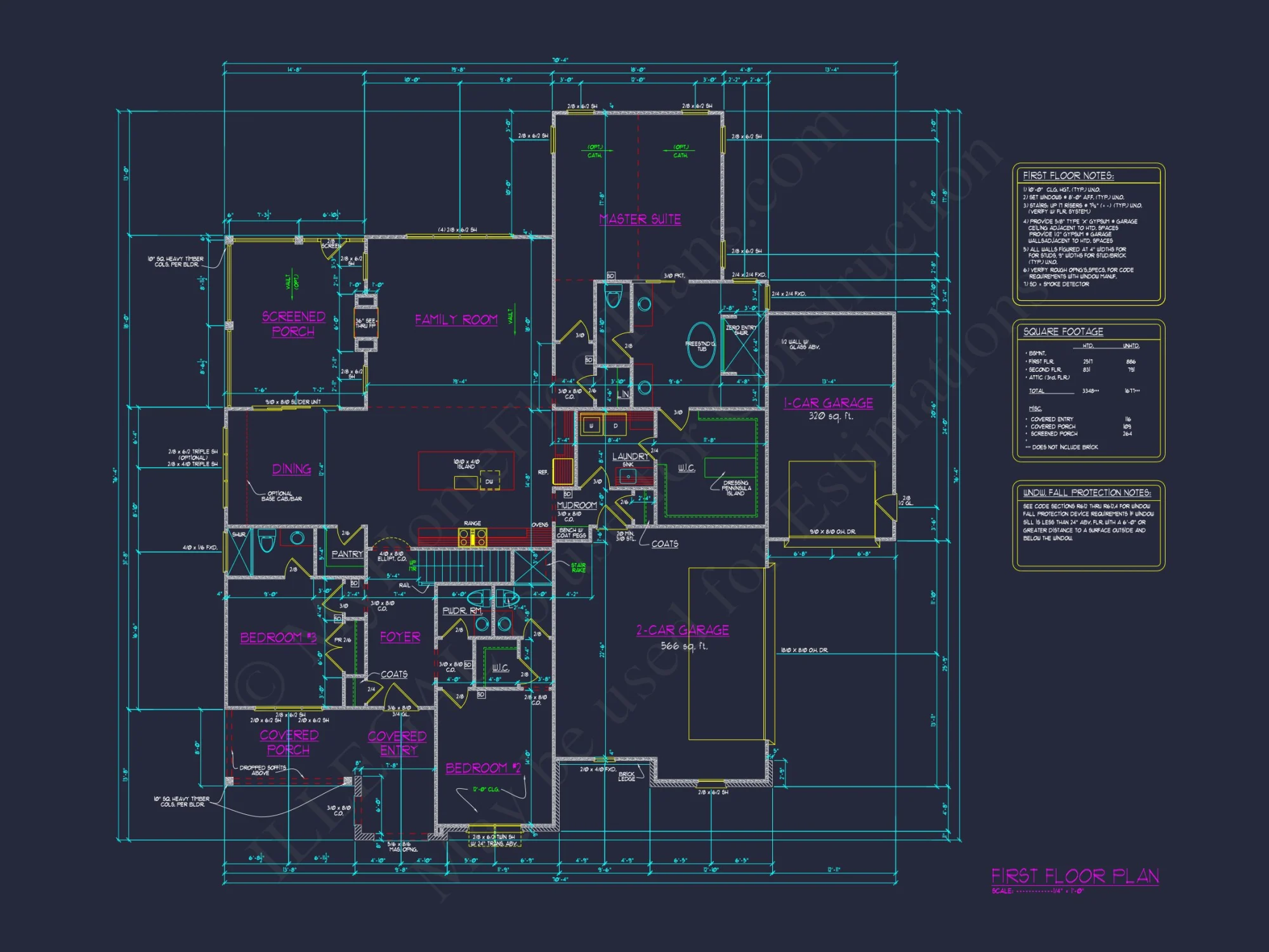 Modern Craftsman house Plan – Floor Plans with CAD Designs