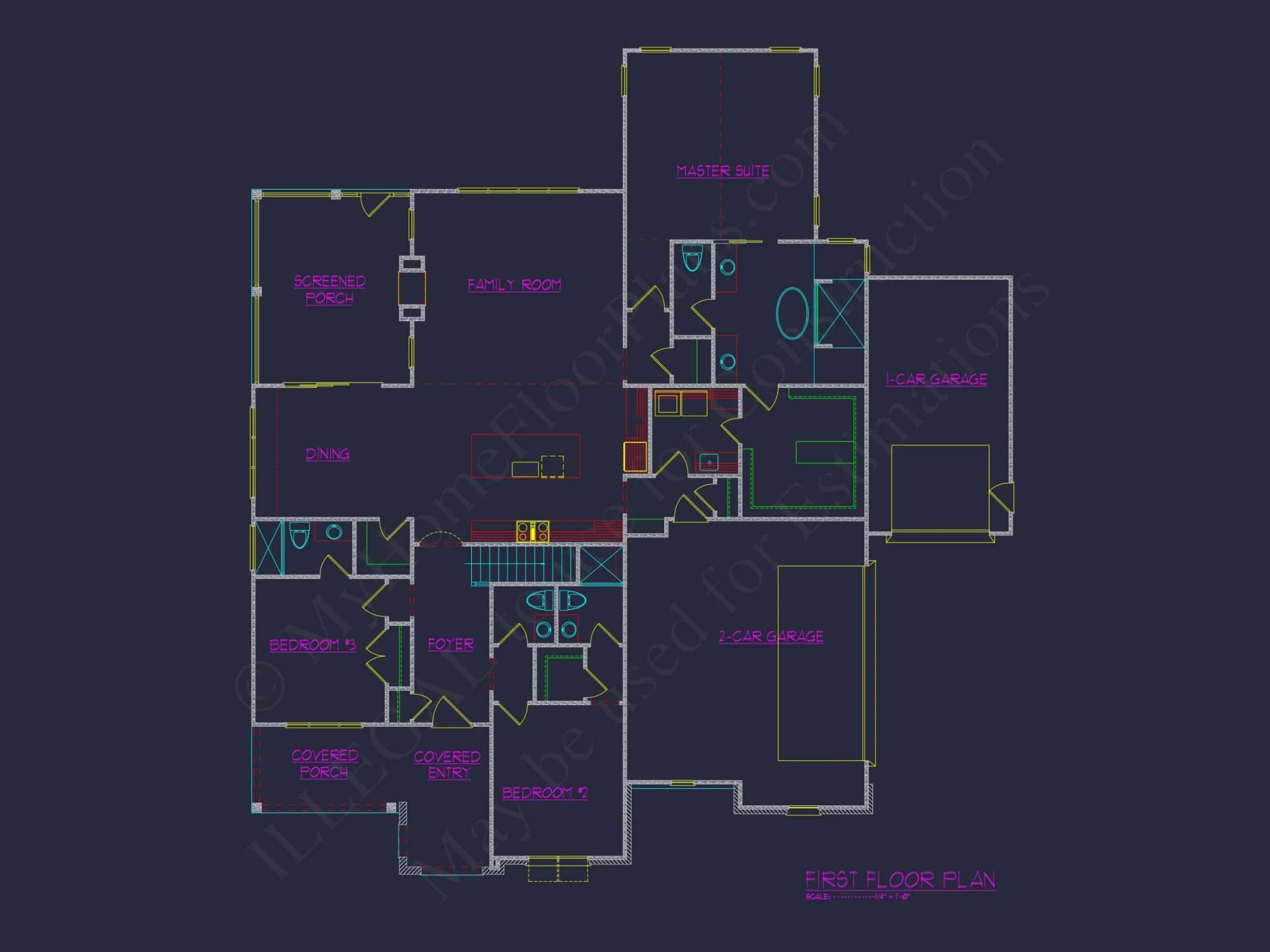 Modern Craftsman house Plan – Floor Plans with CAD Designs