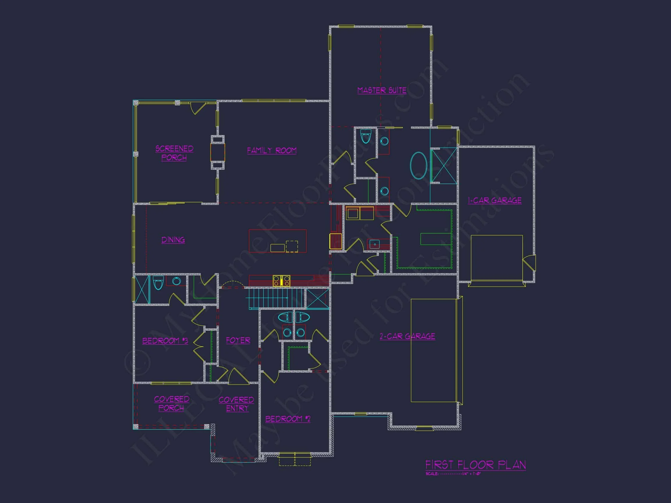 19-1695 HOUSE PLAN - Modern Craftsman House Plan – Floor Plans with CAD Designs 34 Modern Craftsman house Plan – Floor Plans with CAD Designs