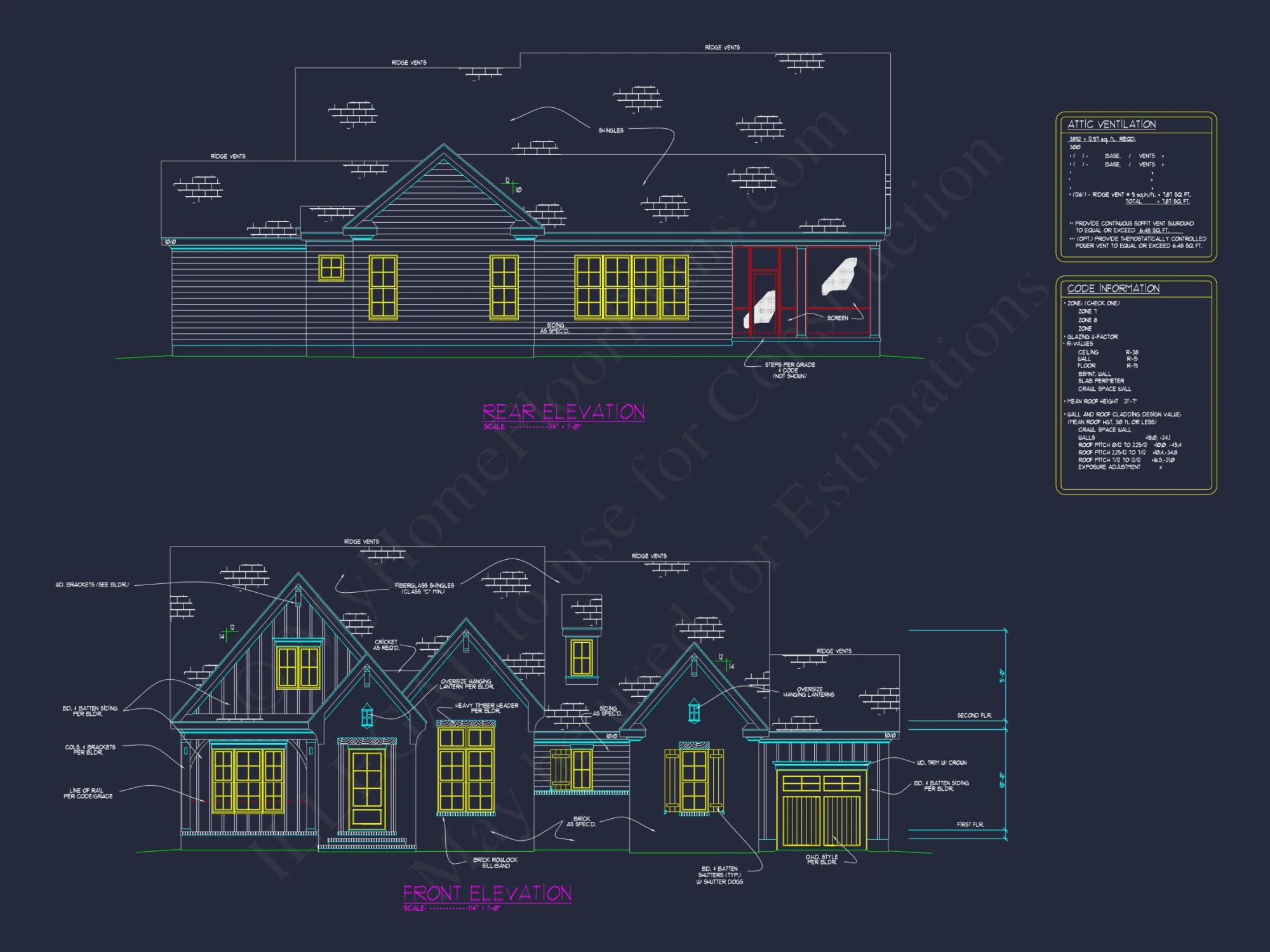 Modern Craftsman house Plan – Floor Plans with CAD Designs