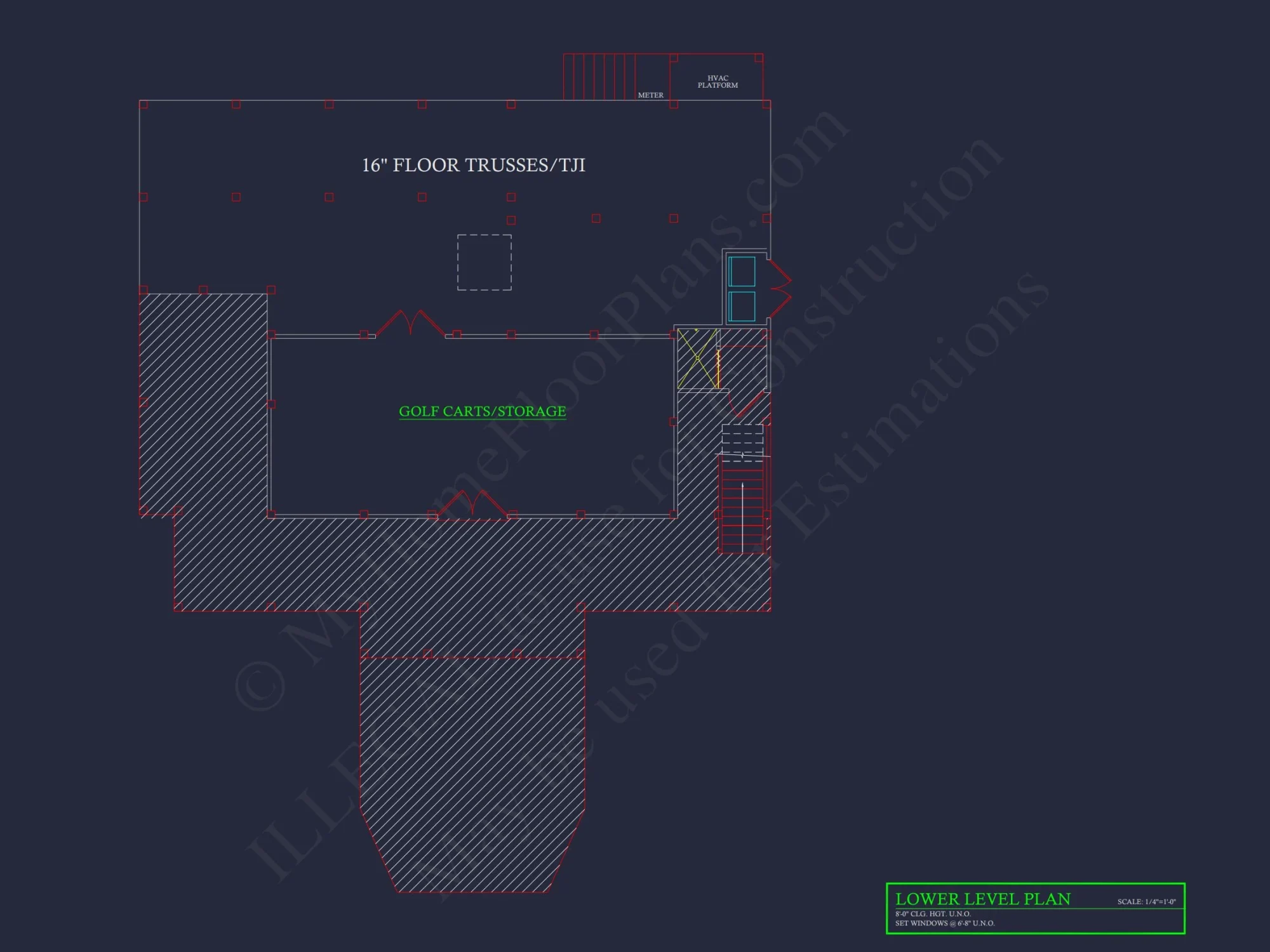 Modern Coastal house Plan: 2-Story CAD Blueprint with Elevator