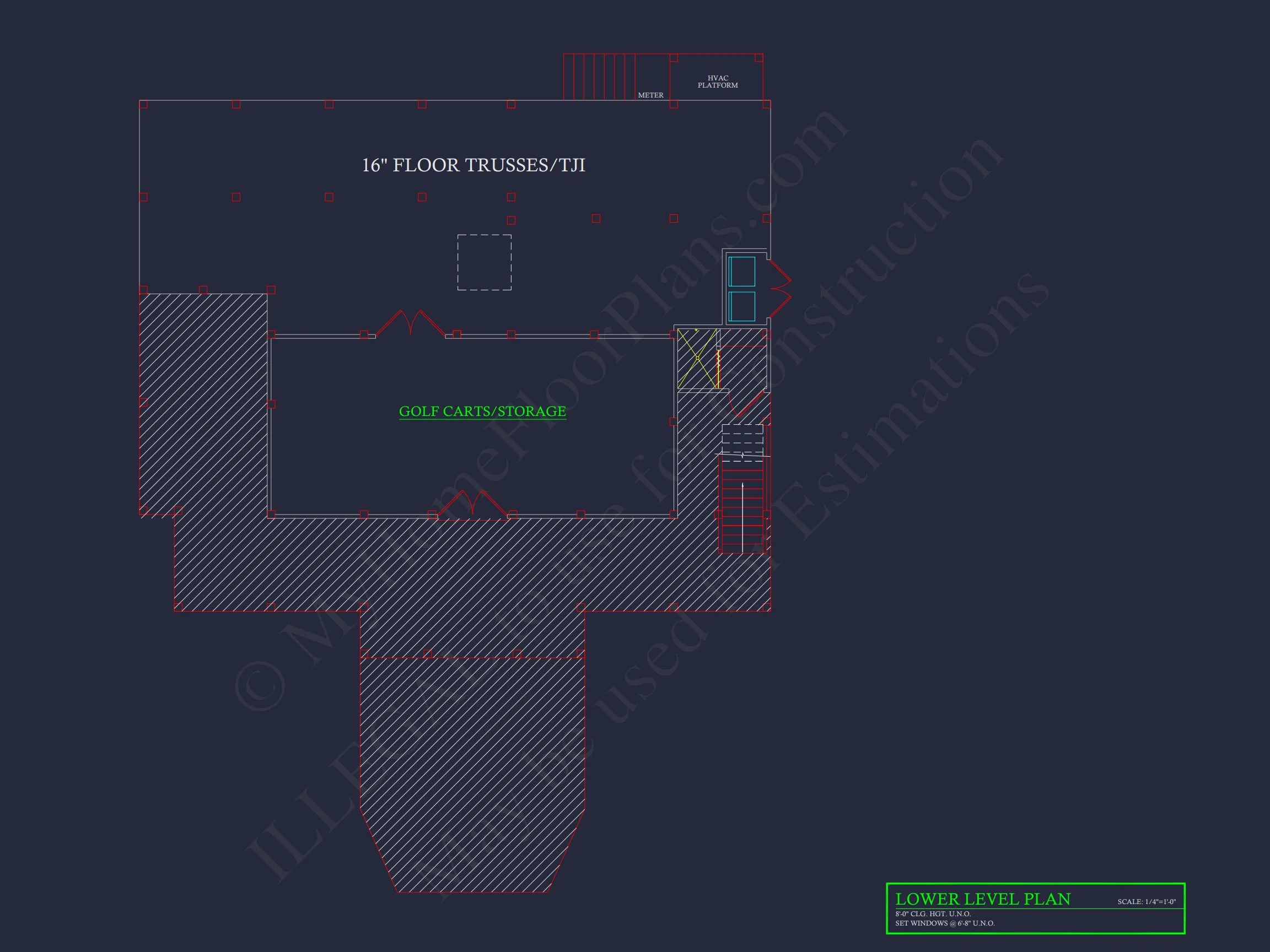 19-1674 HOUSE PLAN - Coastal Home Plan - 4-Bed, 4-Bath, 3,200 SF 6 Modern Coastal house Plan: 2-Story CAD Blueprint with Elevator
