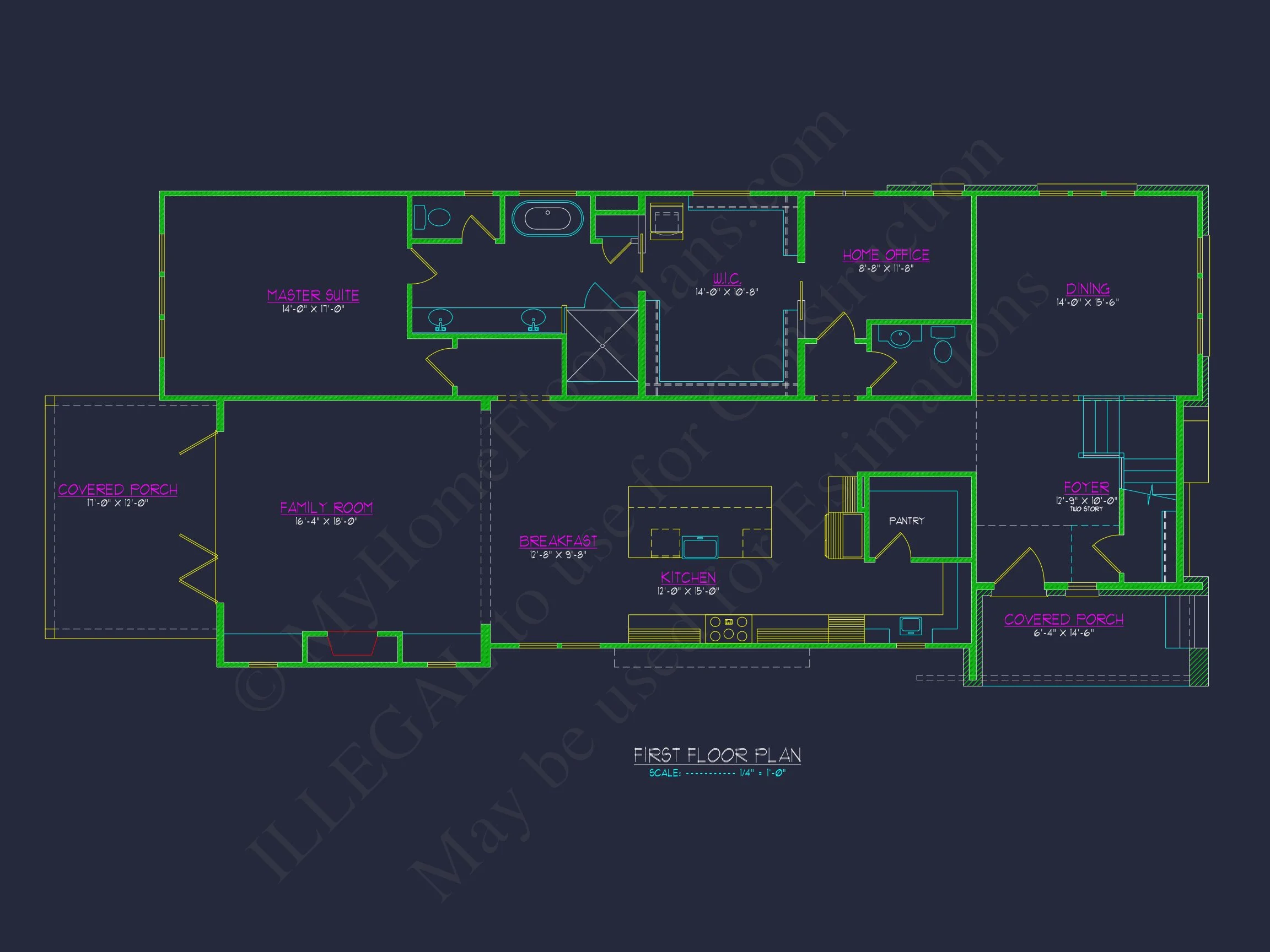 Charming Two-Story house Plan with CAD Designs and Floor Blueprint