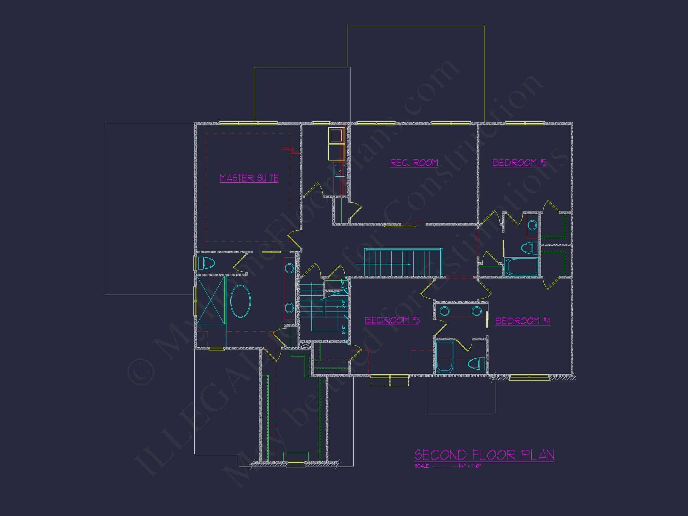 Modern house Plan with Detailed Blueprint and Architectural Designs