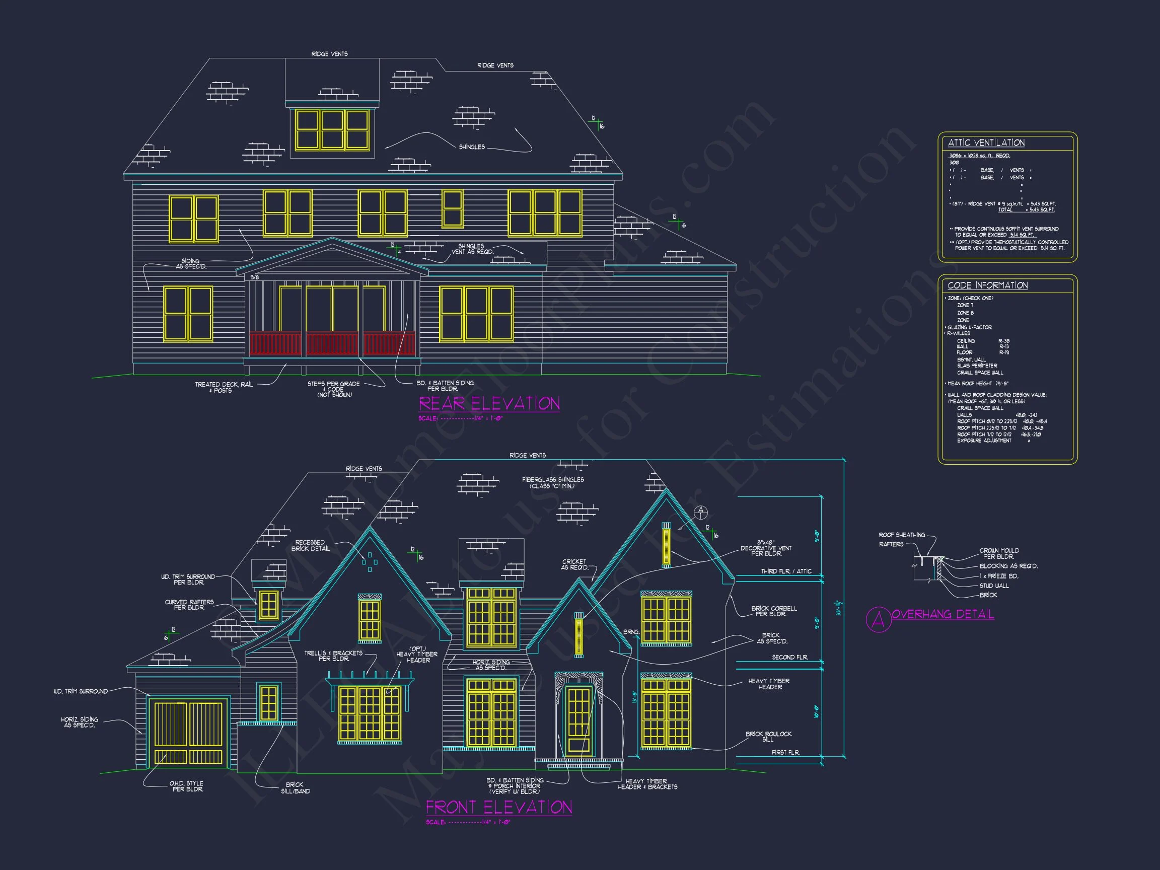 Modern house Plan with Detailed Blueprint and Architectural Designs