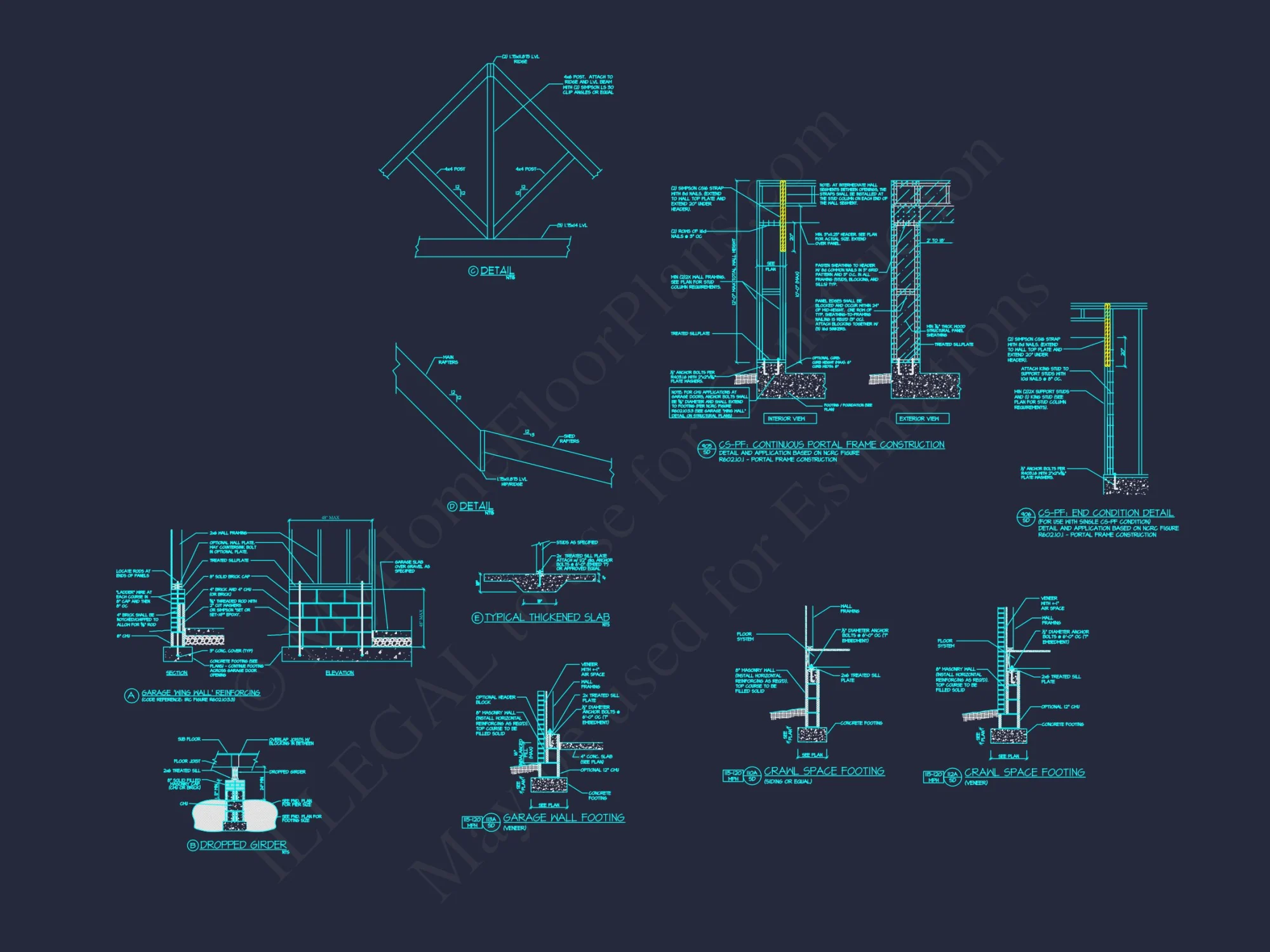 Modern Craftsman house Design with Detailed Floor Plans & CAD