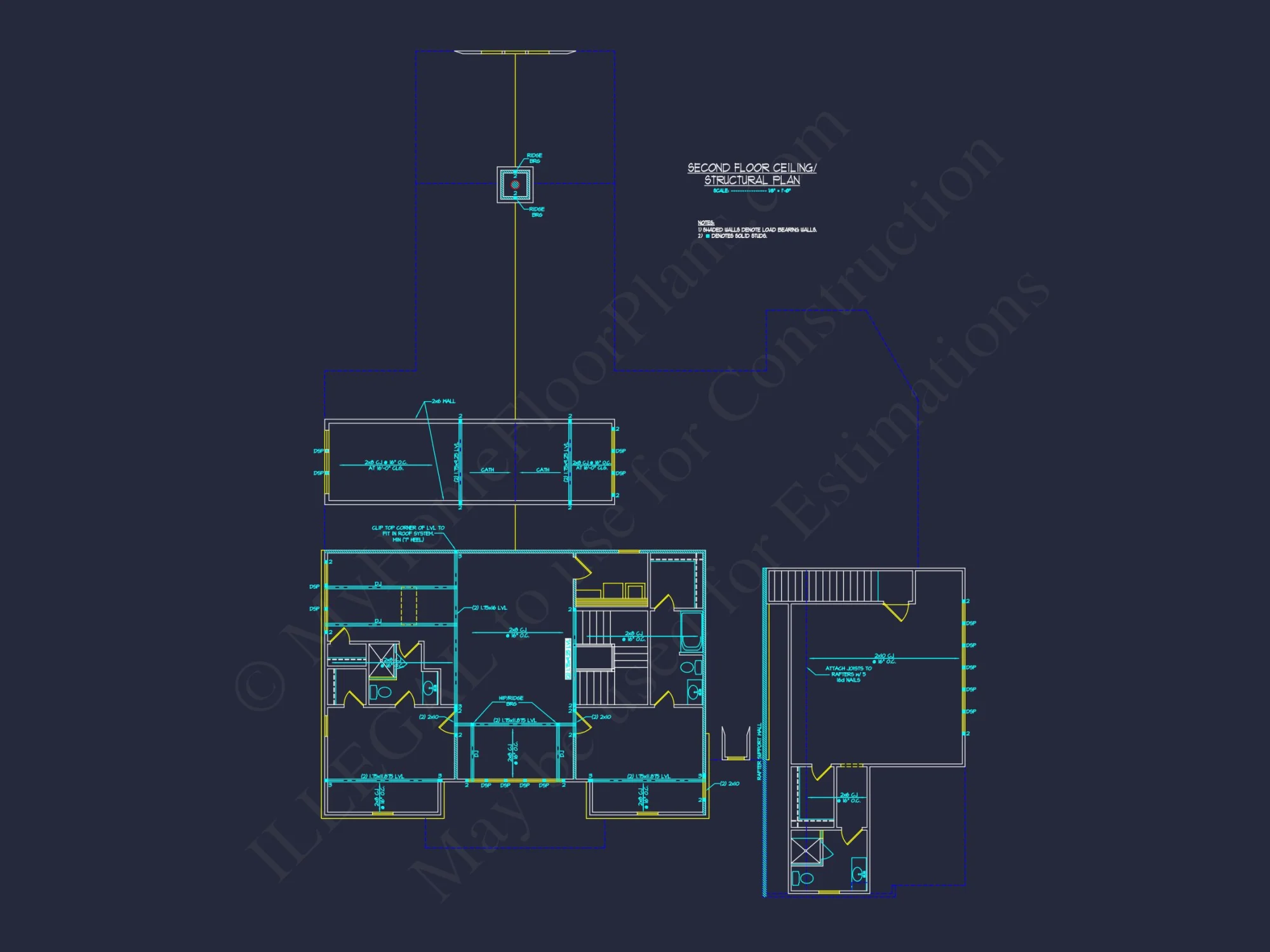 Modern Craftsman house Design with Detailed Floor Plans & CAD