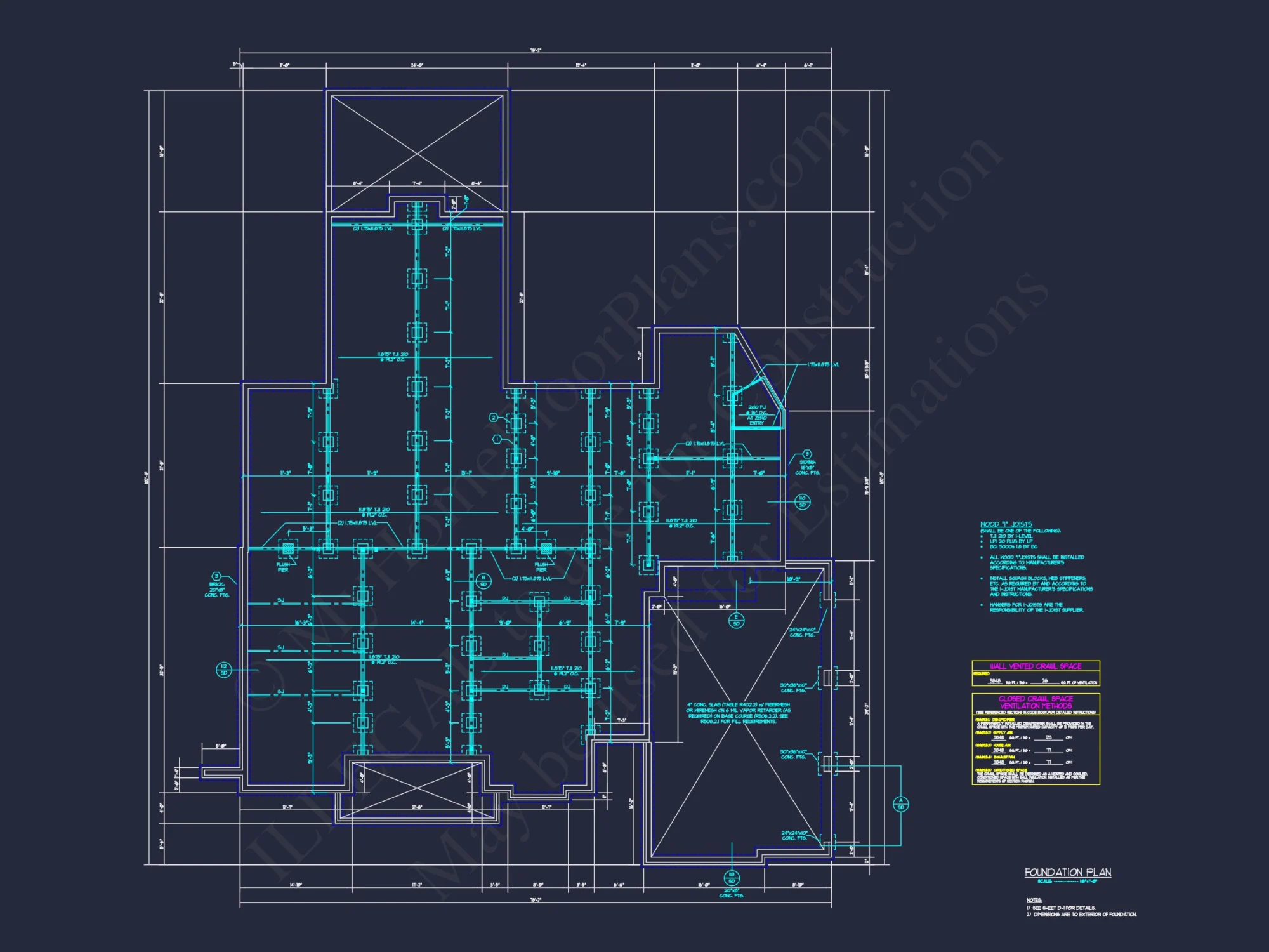 Modern Craftsman house Design with Detailed Floor Plans & CAD