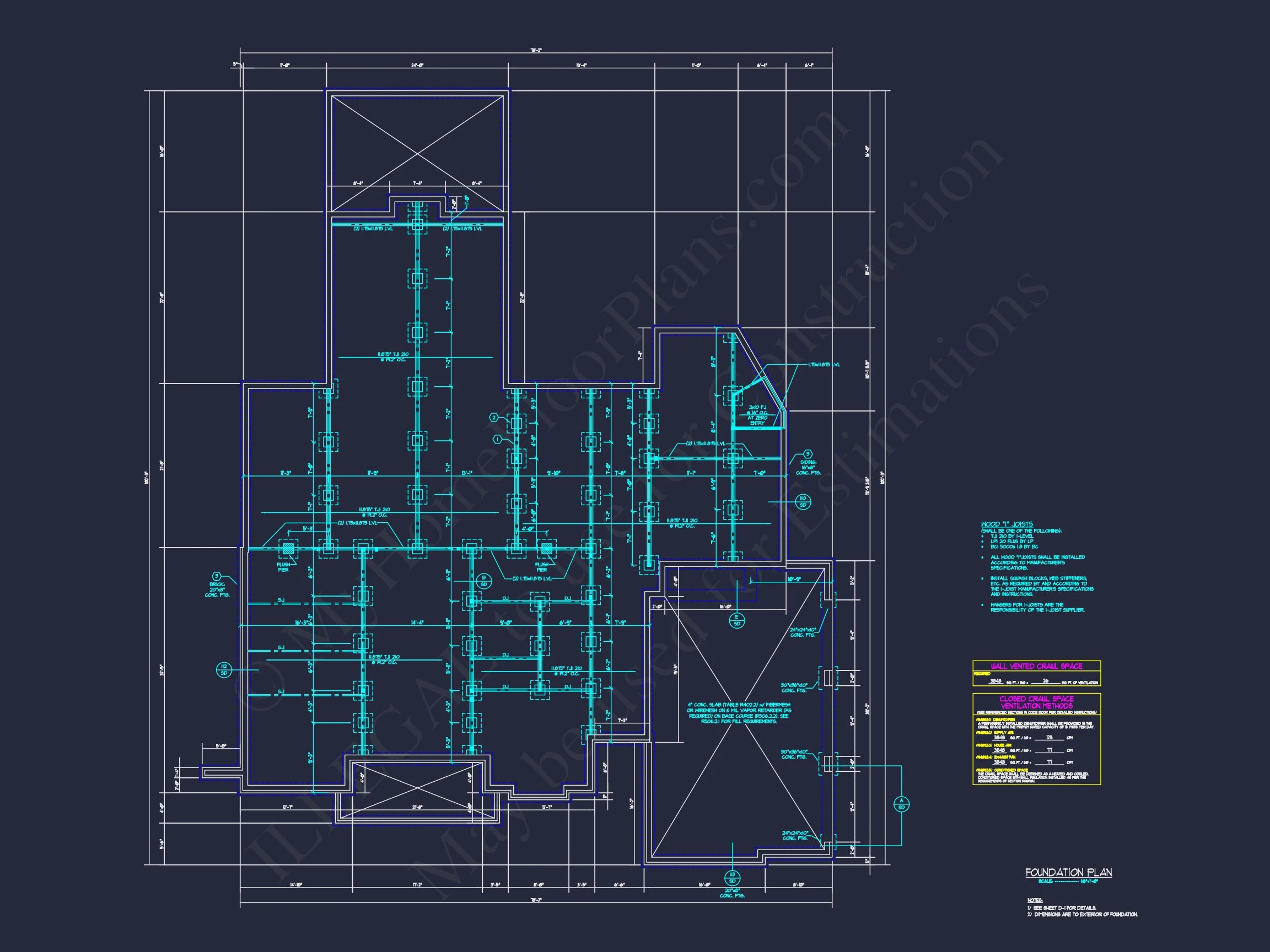 Modern Craftsman house Design with Detailed Floor Plans & CAD