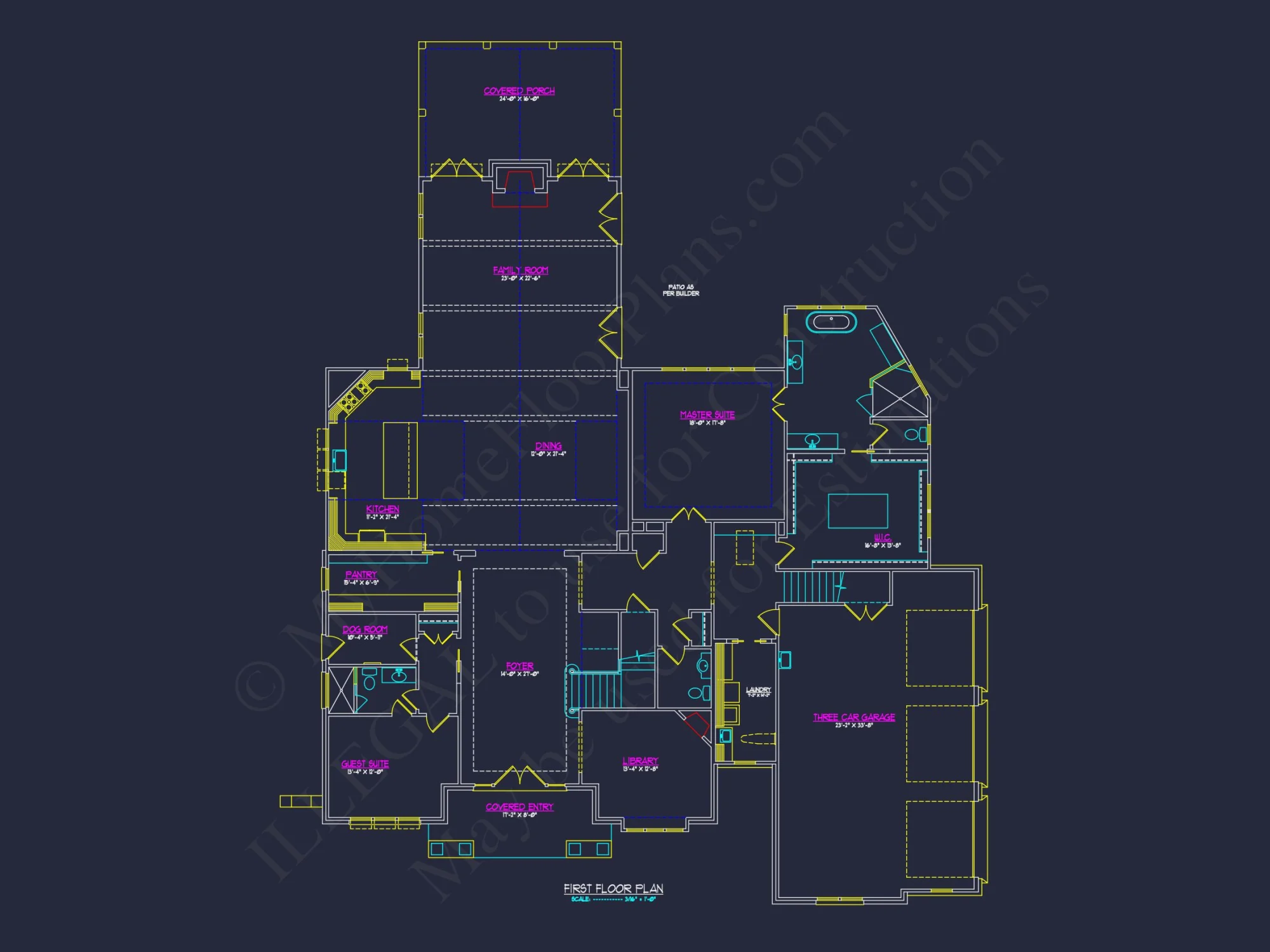 Modern Craftsman house Design with Detailed Floor Plans & CAD