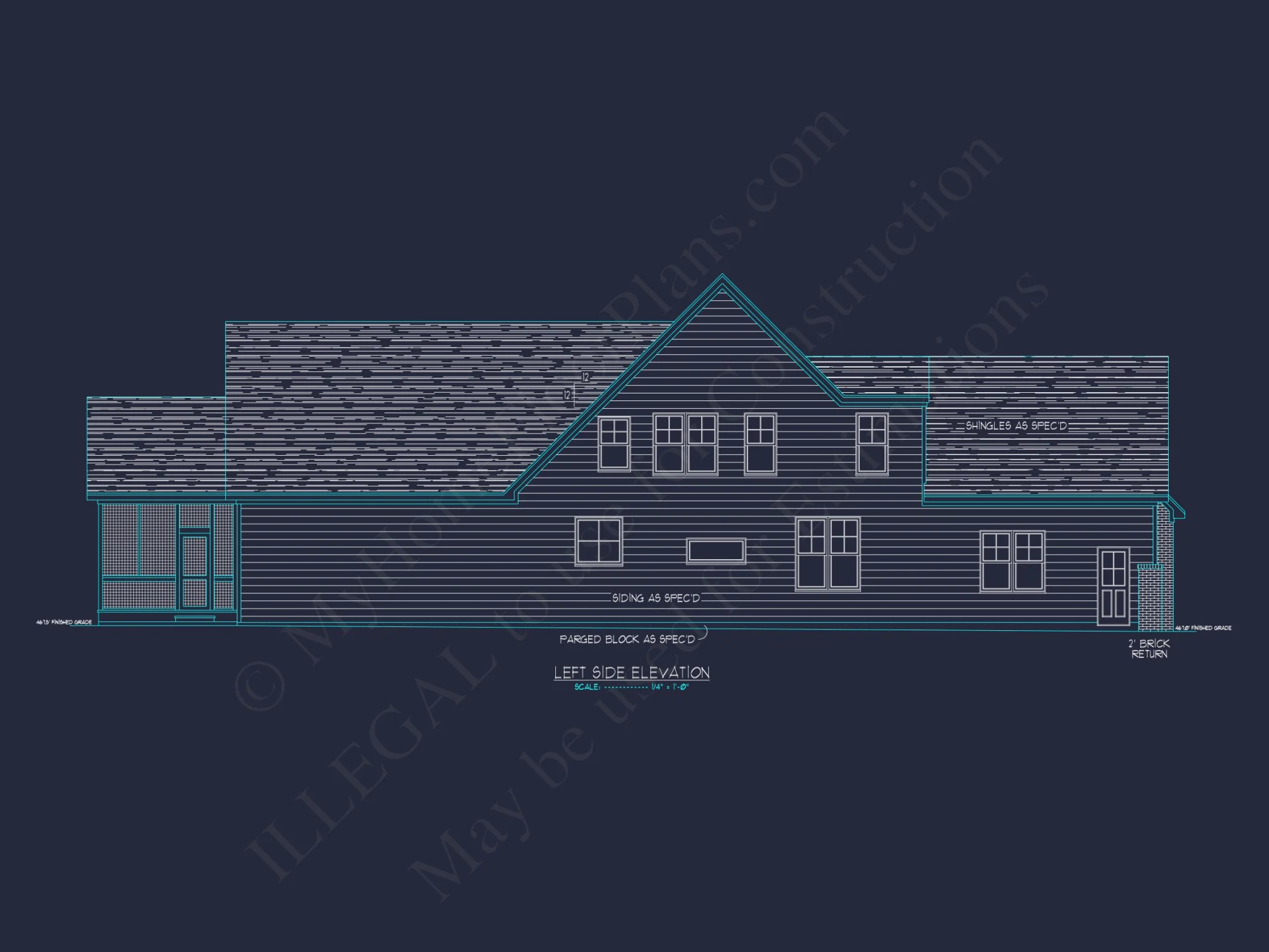 Spacious house Plan with CAD Blueprints & Modern Designs