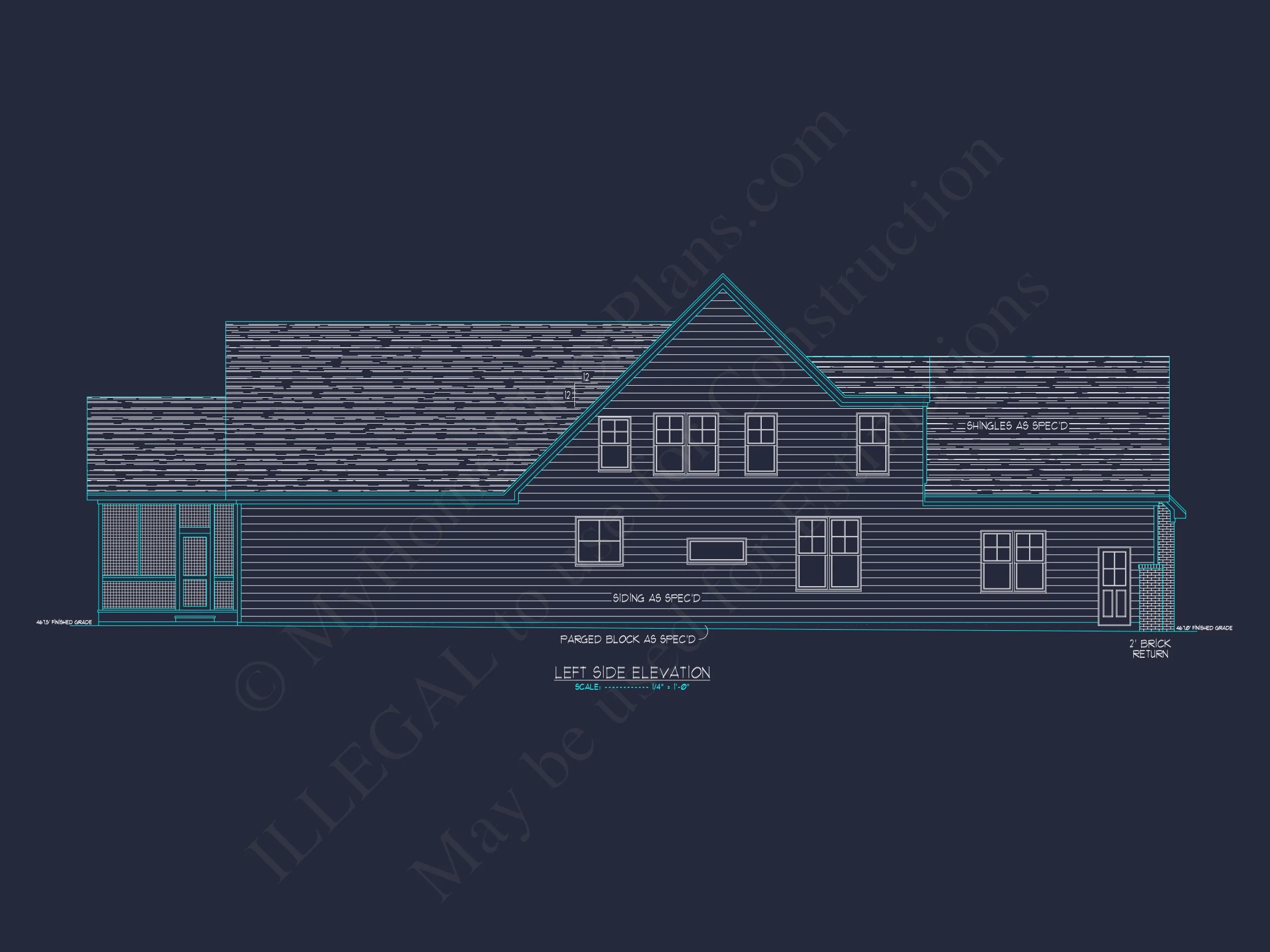 Spacious house Plan with CAD Blueprints & Modern Designs