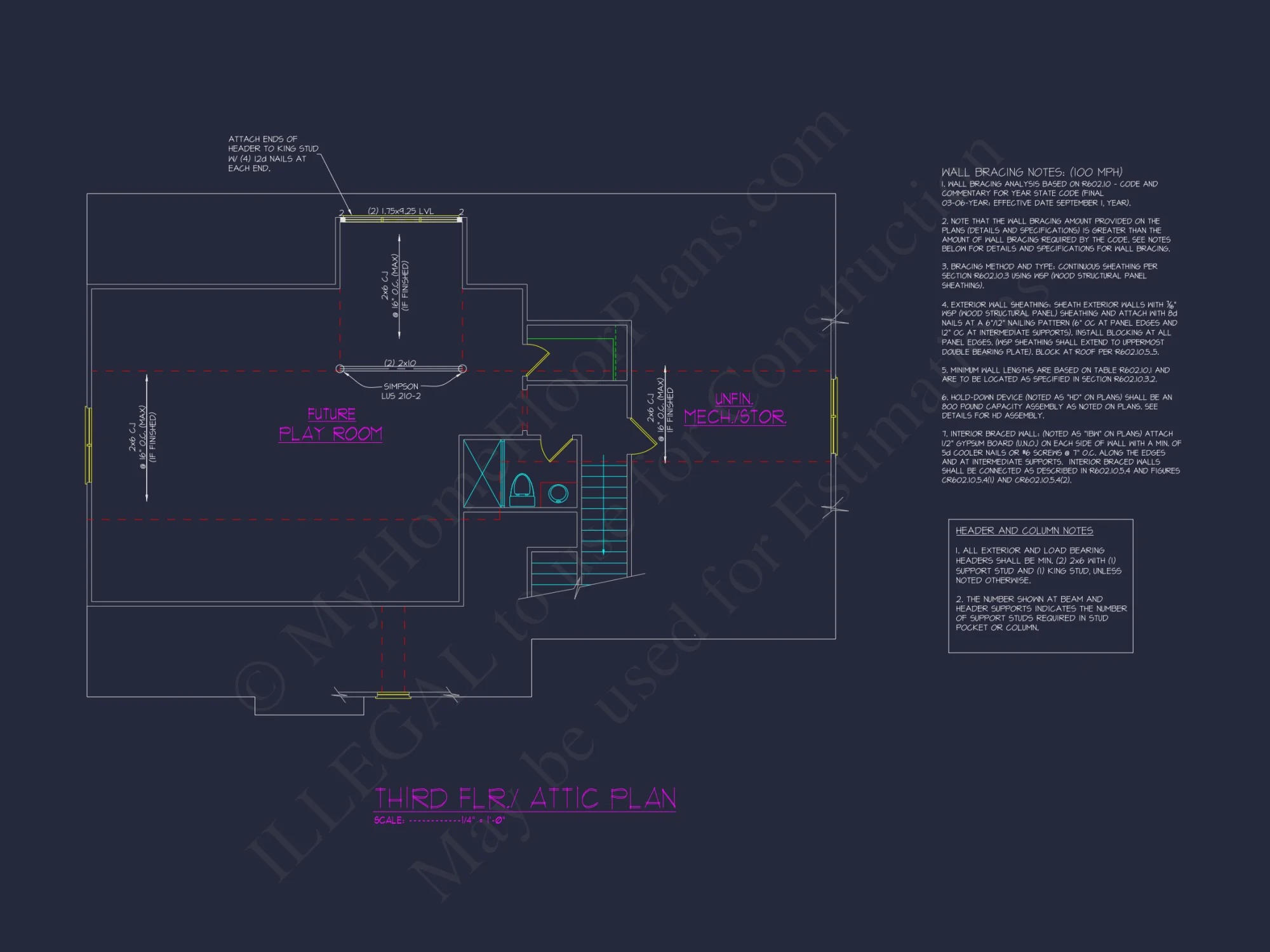 Elegant house Plan with Modern Floor Plan Designs and CAD Blueprints