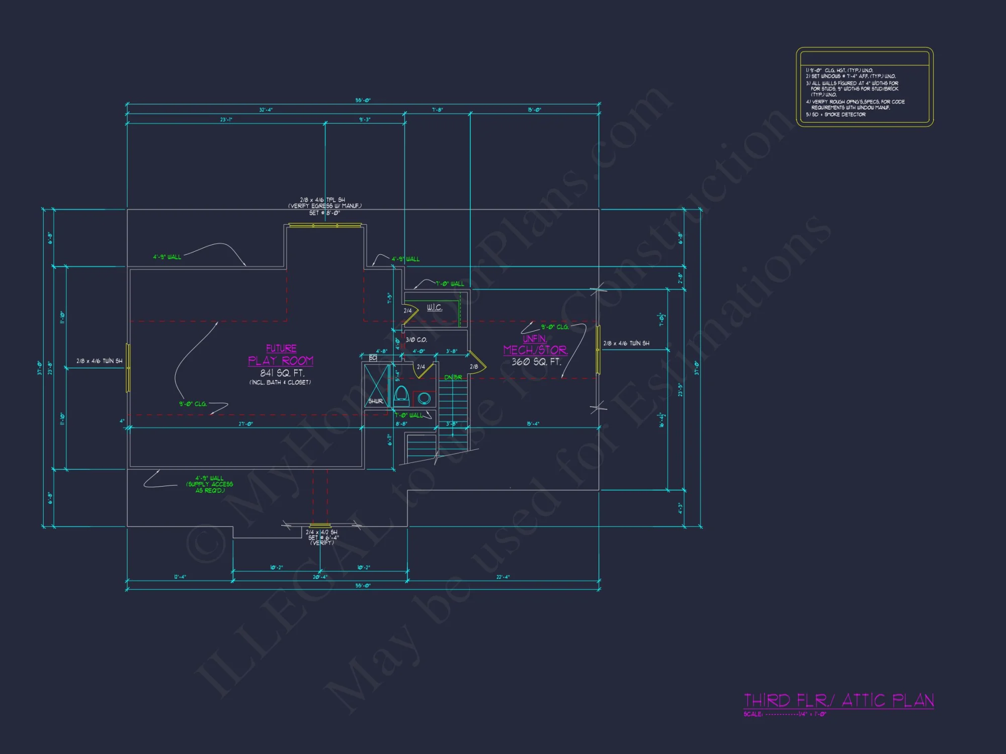 Elegant house Plan with Modern Floor Plan Designs and CAD Blueprints