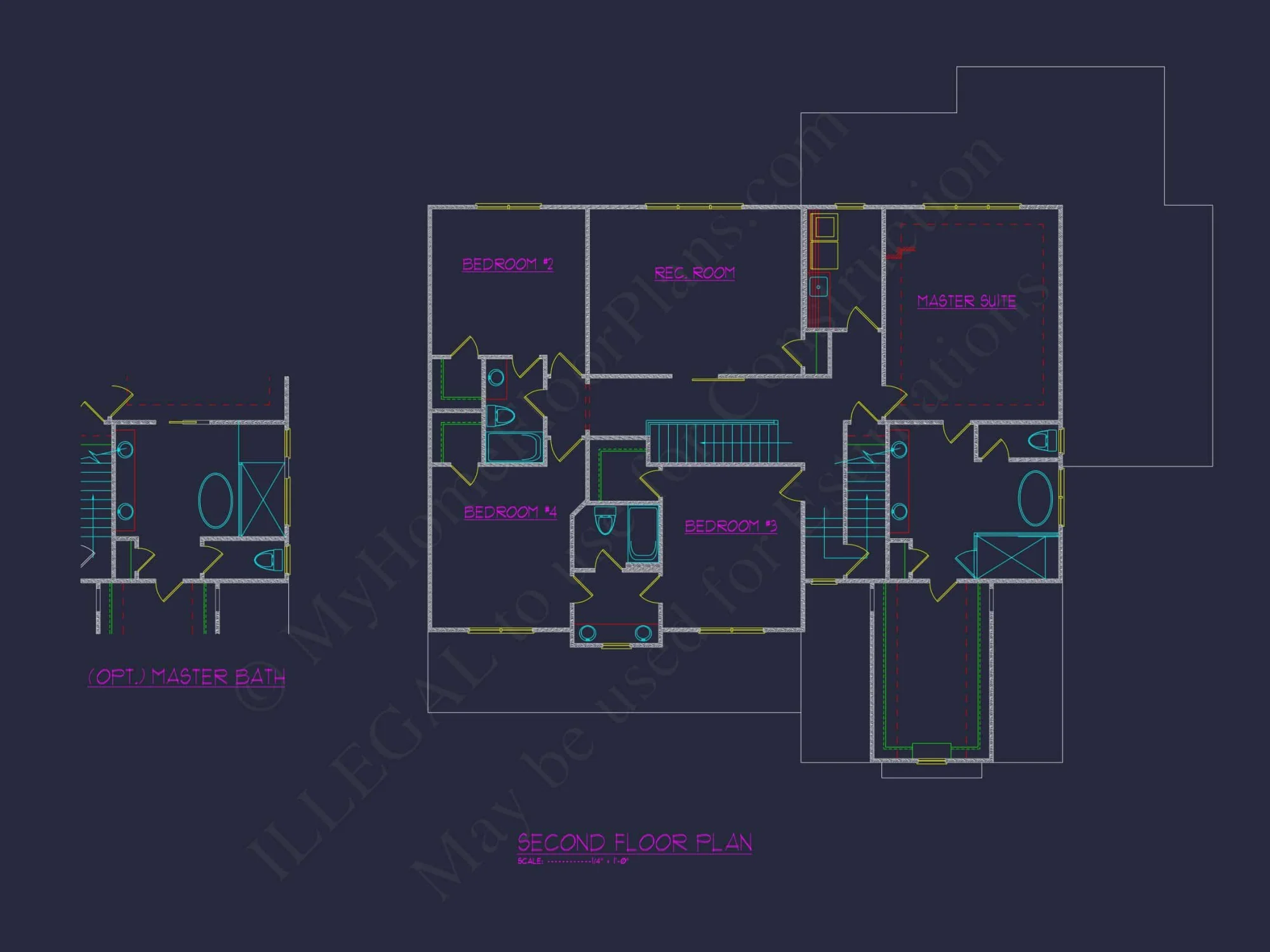 Elegant house Plan with Modern Floor Plan Designs and CAD Blueprints