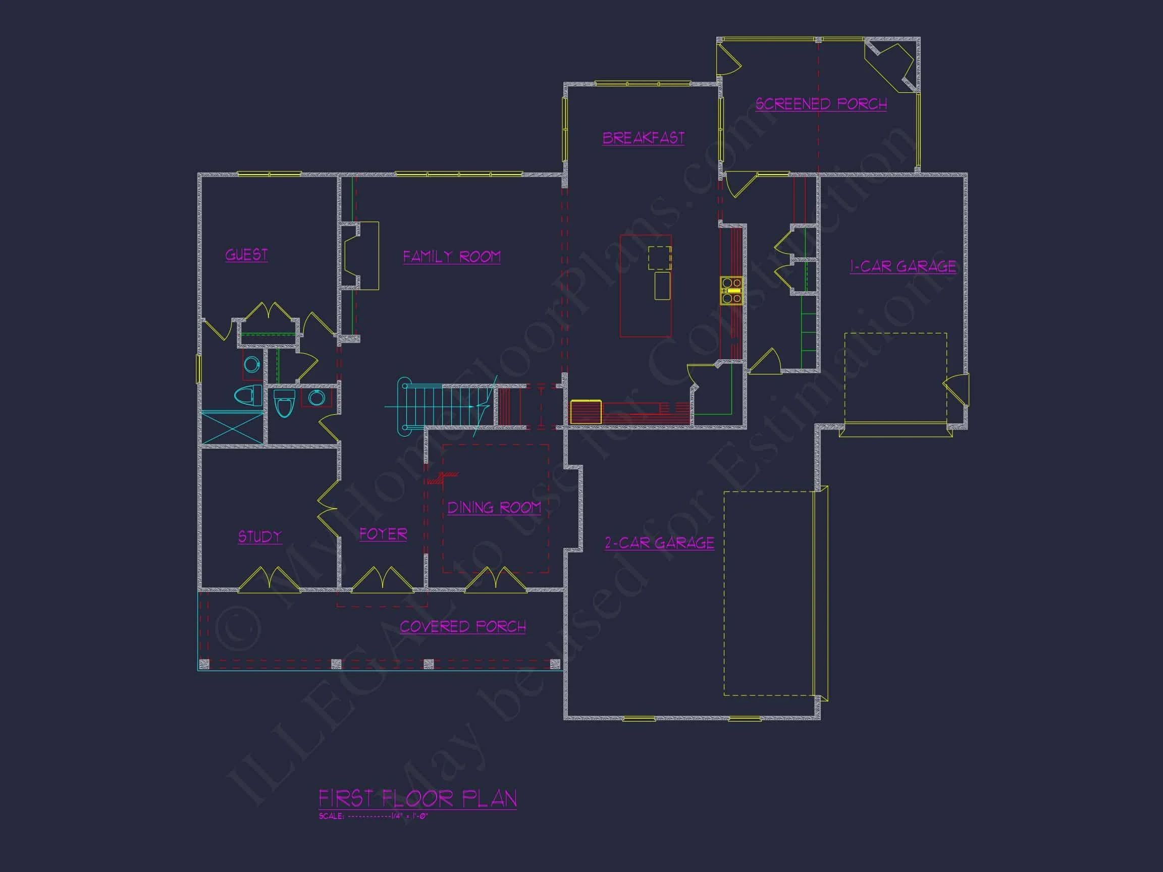 19-1190 HOUSE PLAN - Elegant House Plan with Modern Floor Plan Designs and CAD Blueprints 37 Elegant house Plan with Modern Floor Plan Designs and CAD Blueprints