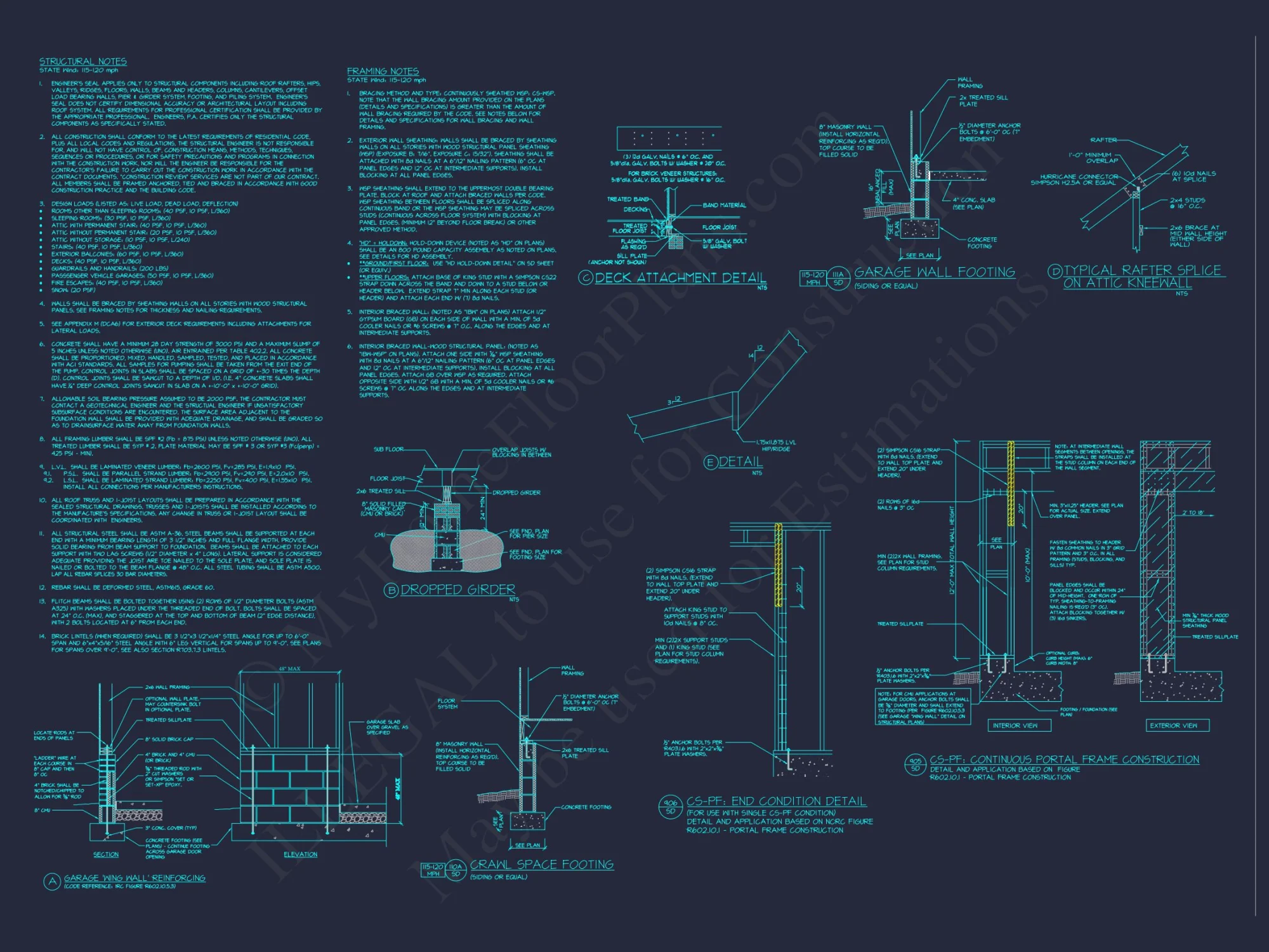 Elegant house Plan with Detailed Floor Designs and CAD Blueprints