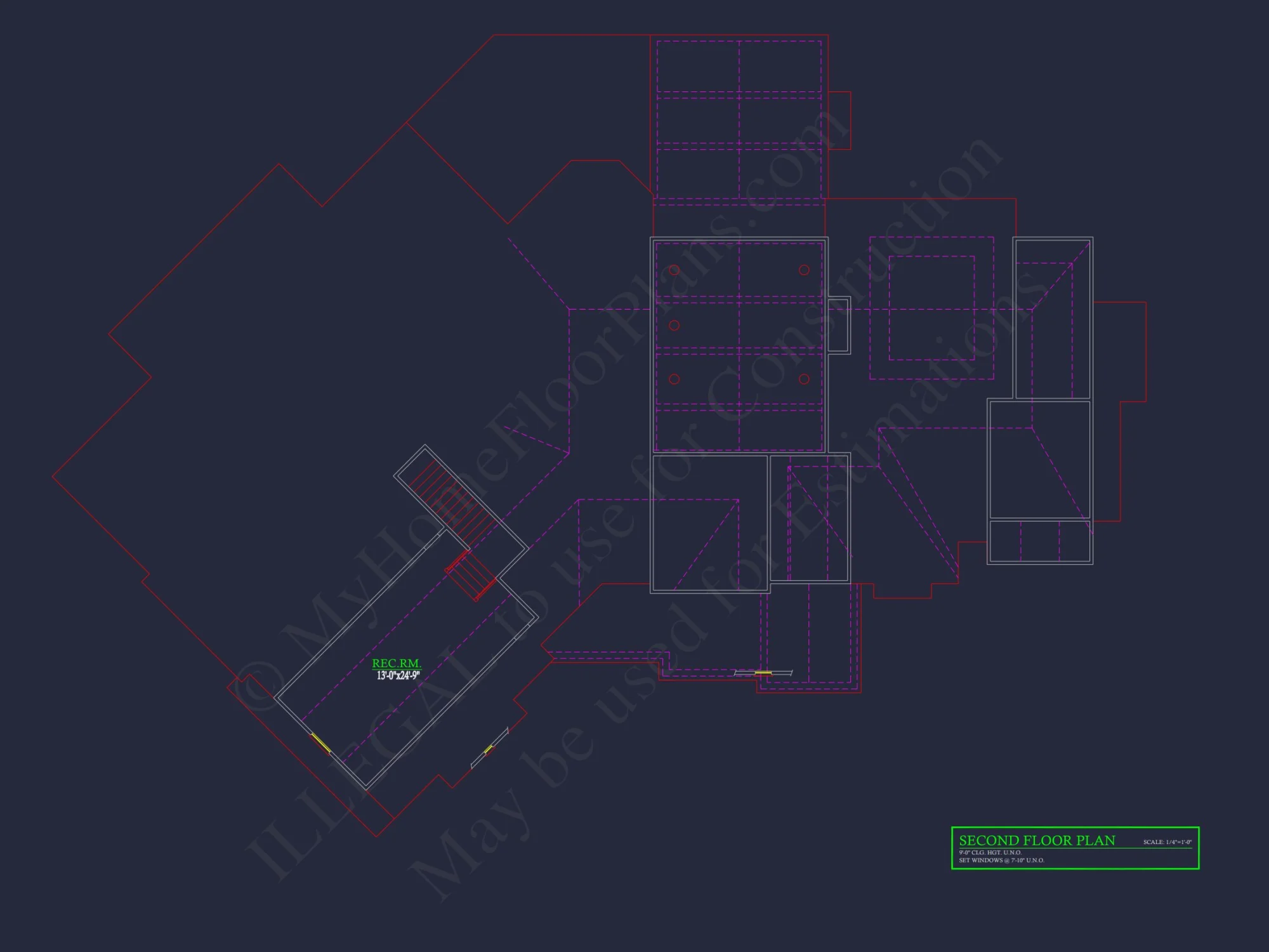 Elegant house Plan with Detailed Floor Designs and CAD Blueprints