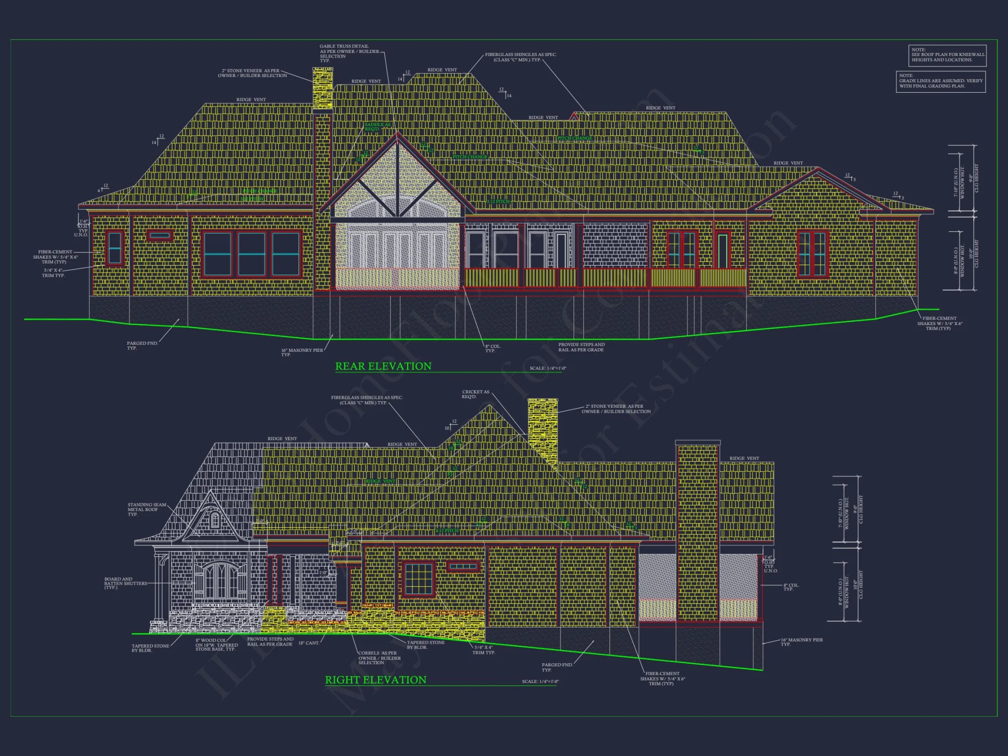 Elegant house Plan with Detailed Floor Designs and CAD Blueprints