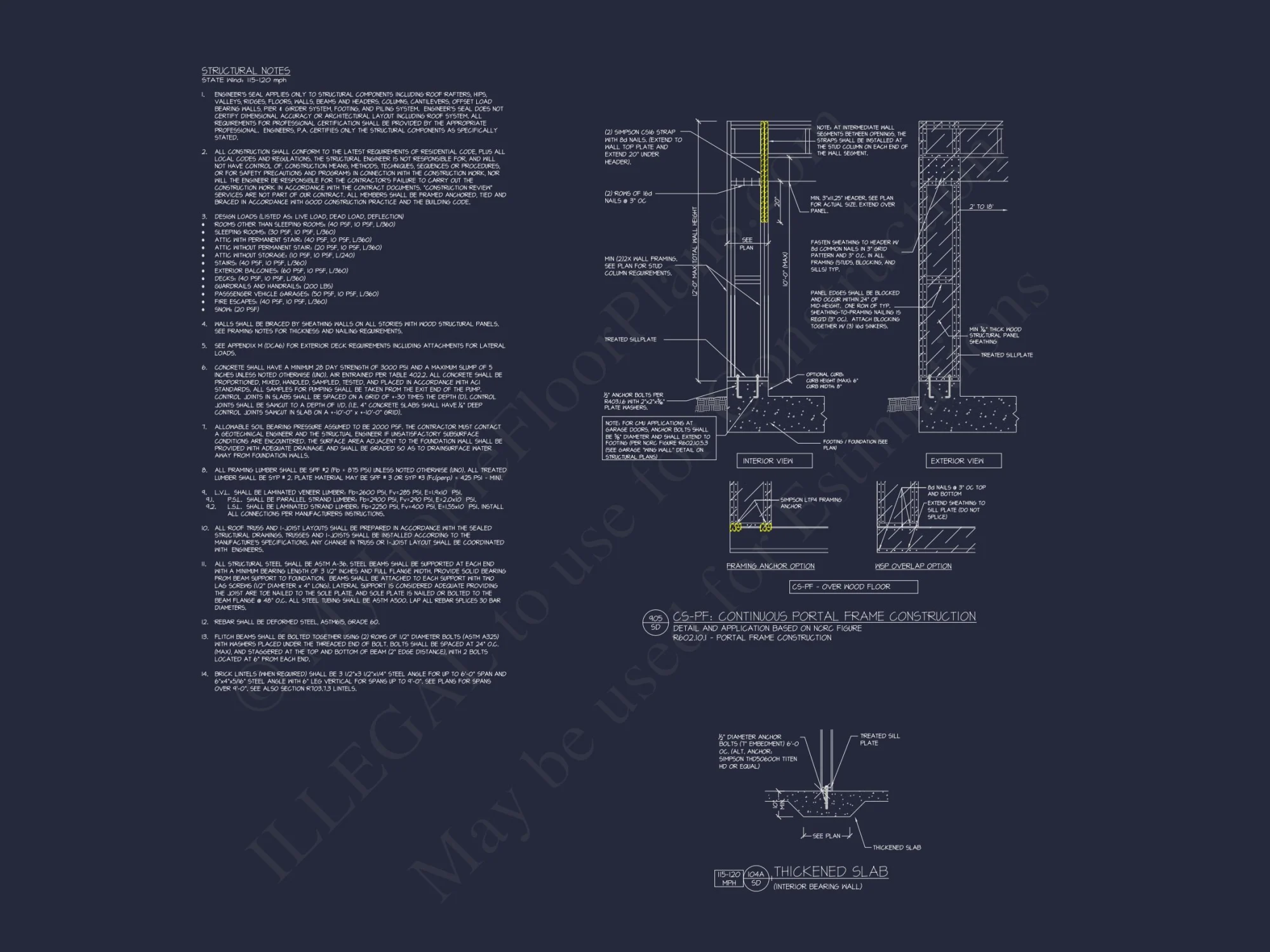 Modern Suburban house Plan: 2-Story Blueprint with 6 Beds