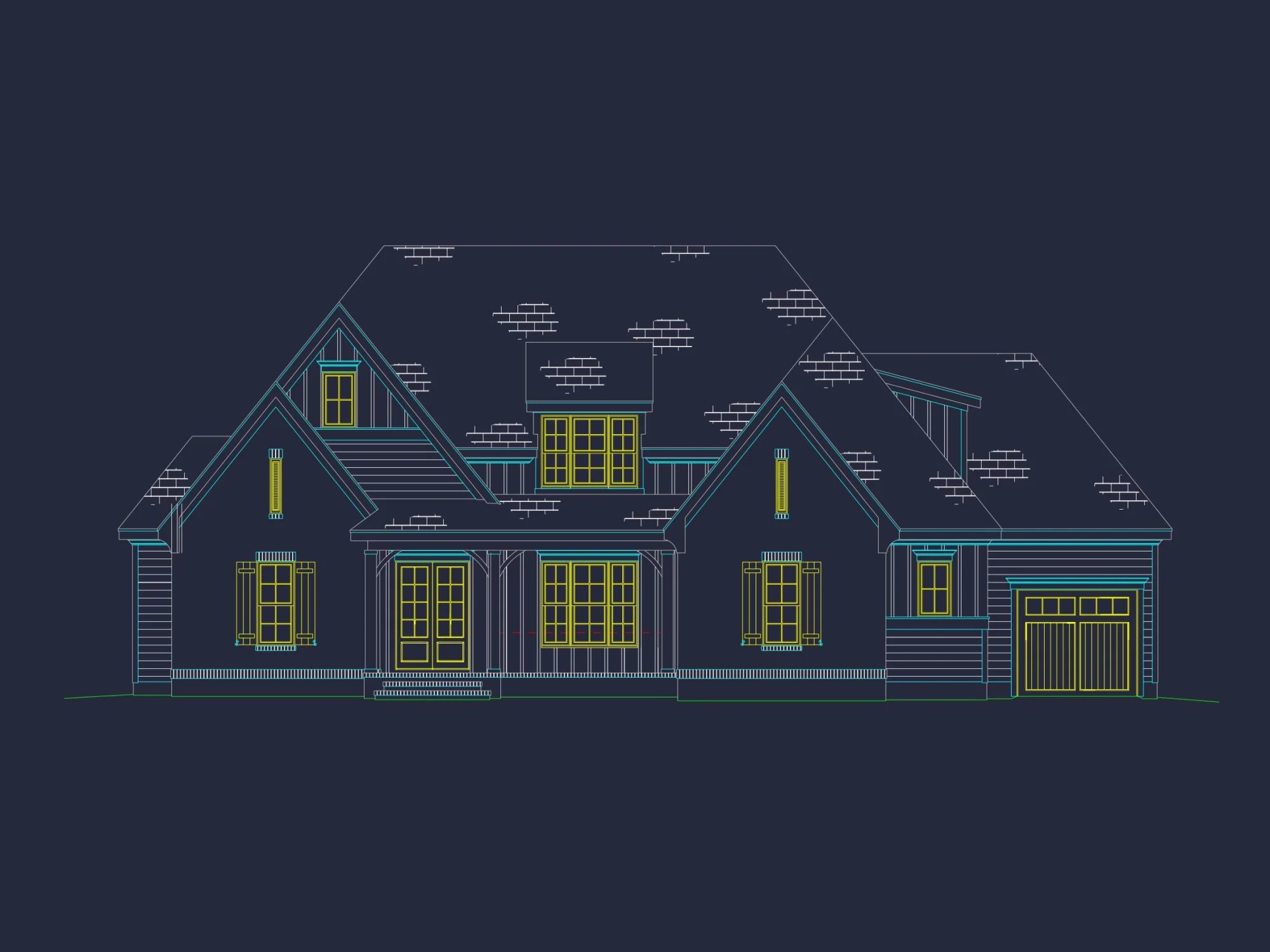 Modern house Plan with CAD Blueprints and Stunning Architecture