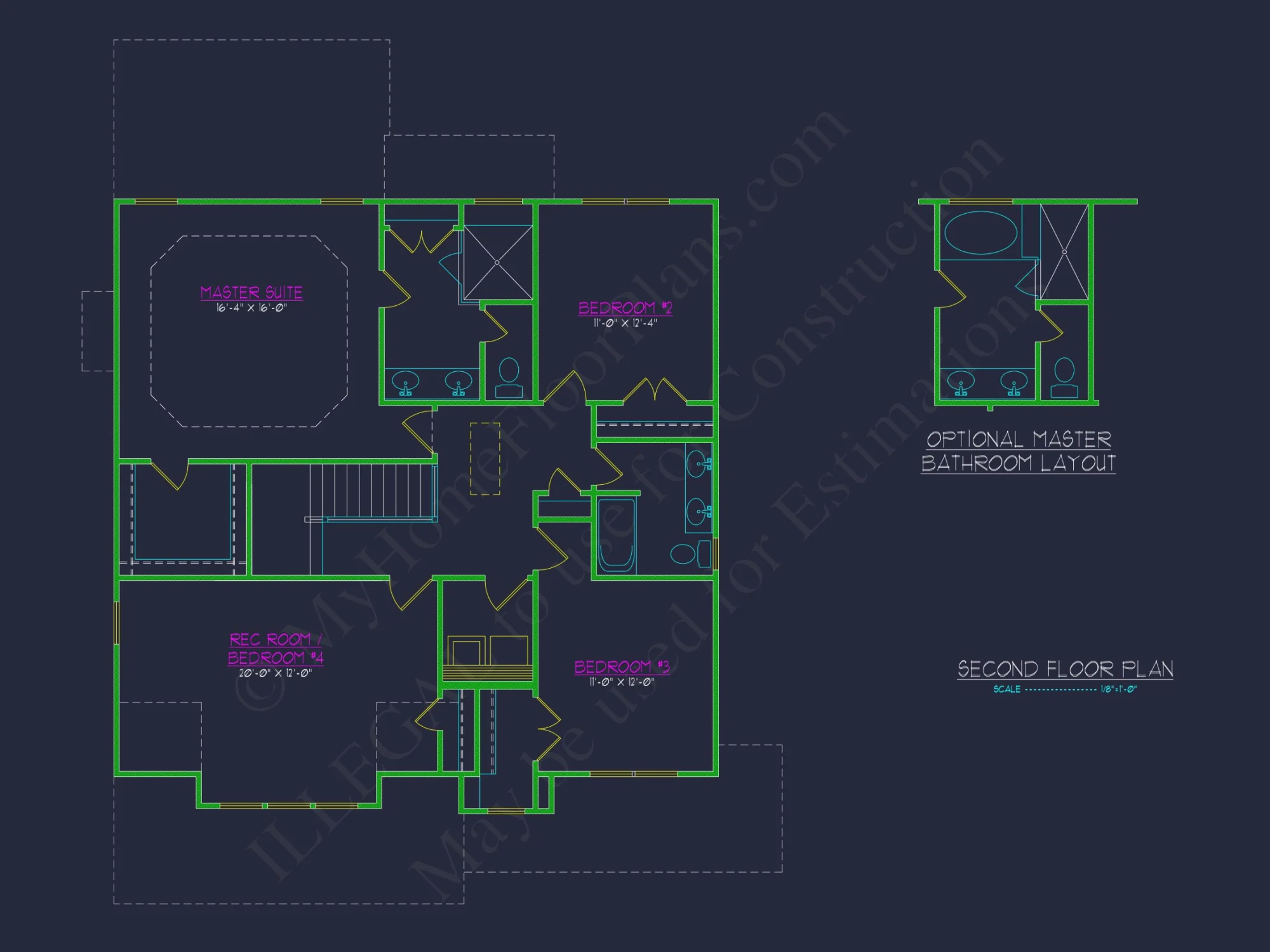 Elegant house Plan with 5 Bedrooms, CAD Designs & Blueprint