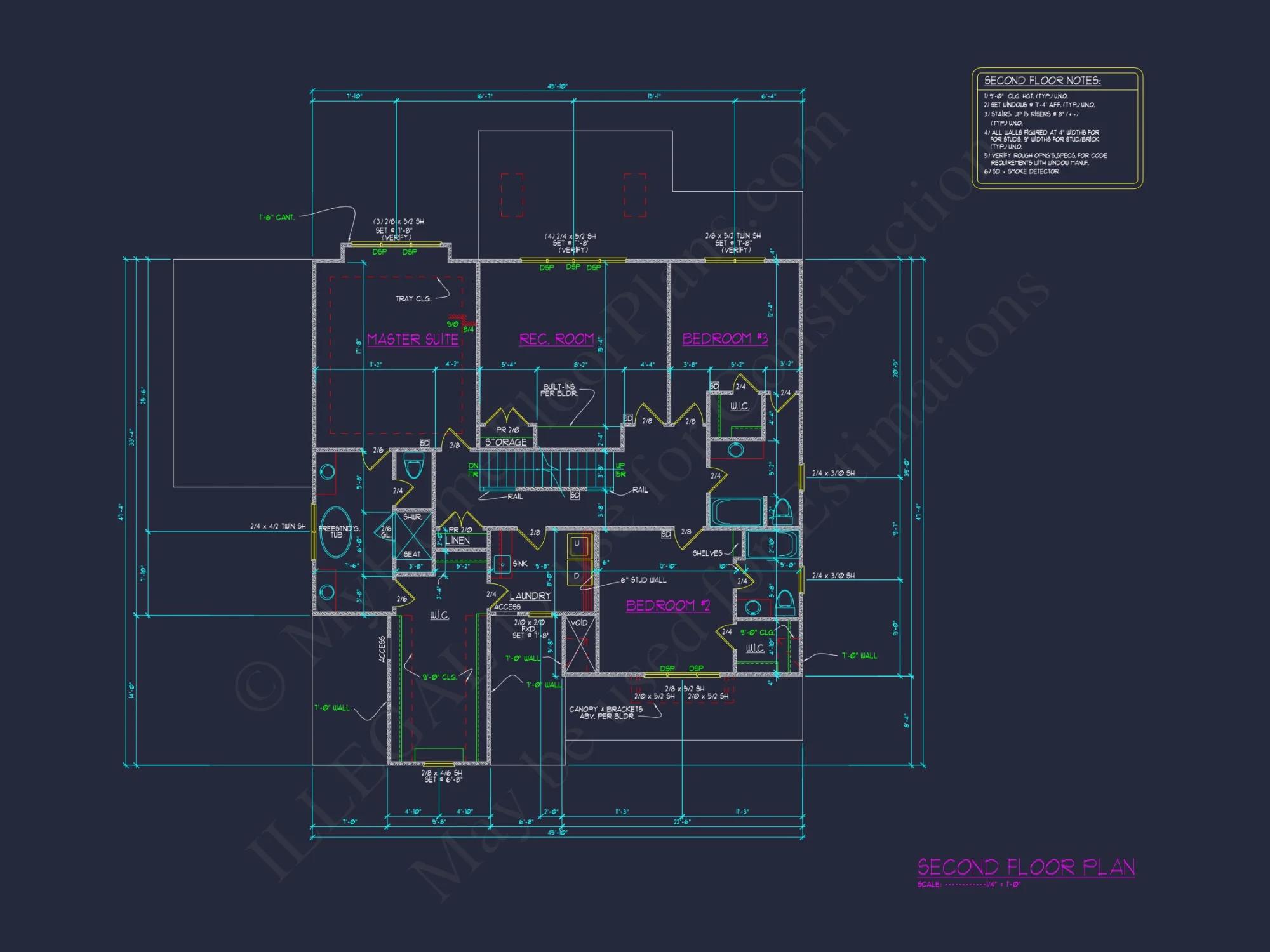 Modern Craftsman house Floor Plan with CAD Designs & Blueprints