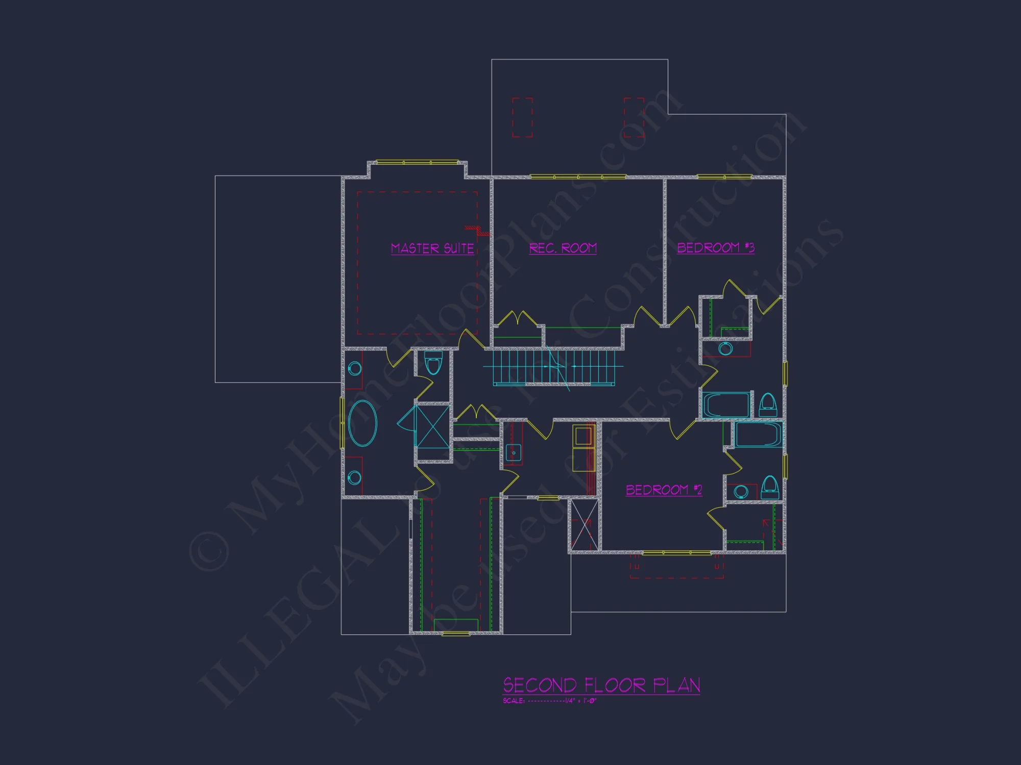 Modern Craftsman house Floor Plan with CAD Designs & Blueprints