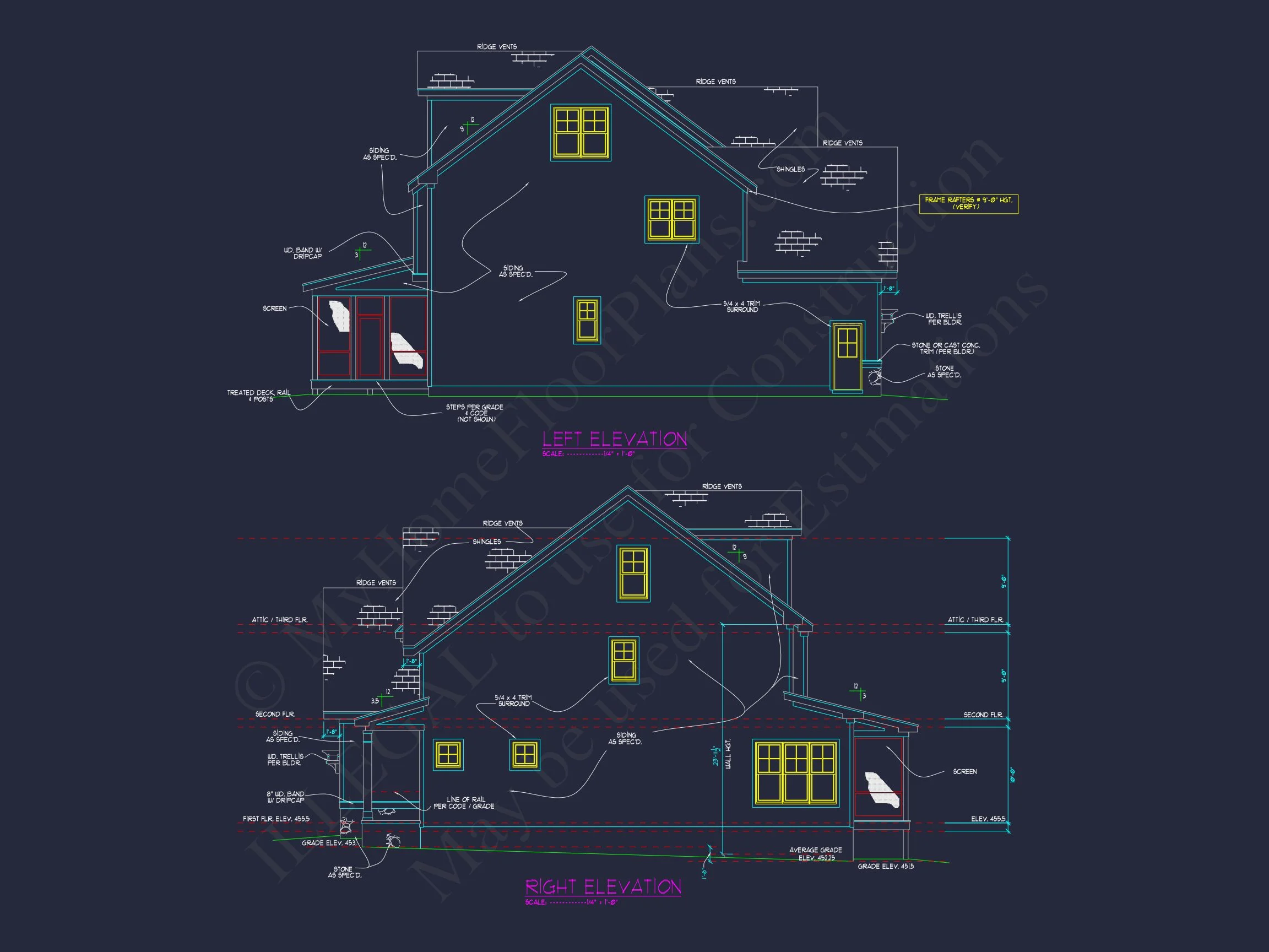 18-1636 HOUSE PLAN - Craftsman Home Plan - 4-Bed, 3-Bath, 2,750 SF 33 Modern Craftsman house Floor Plan with CAD Designs & Blueprints
