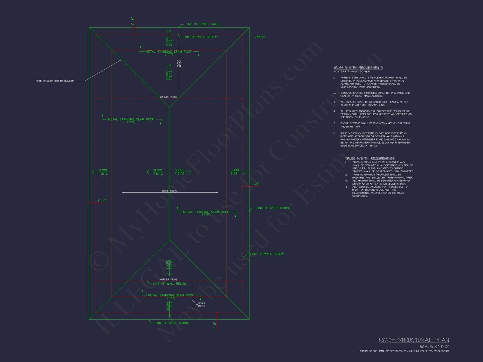 Stunning Coastal house Floor Plan with CAD Blueprint Designs