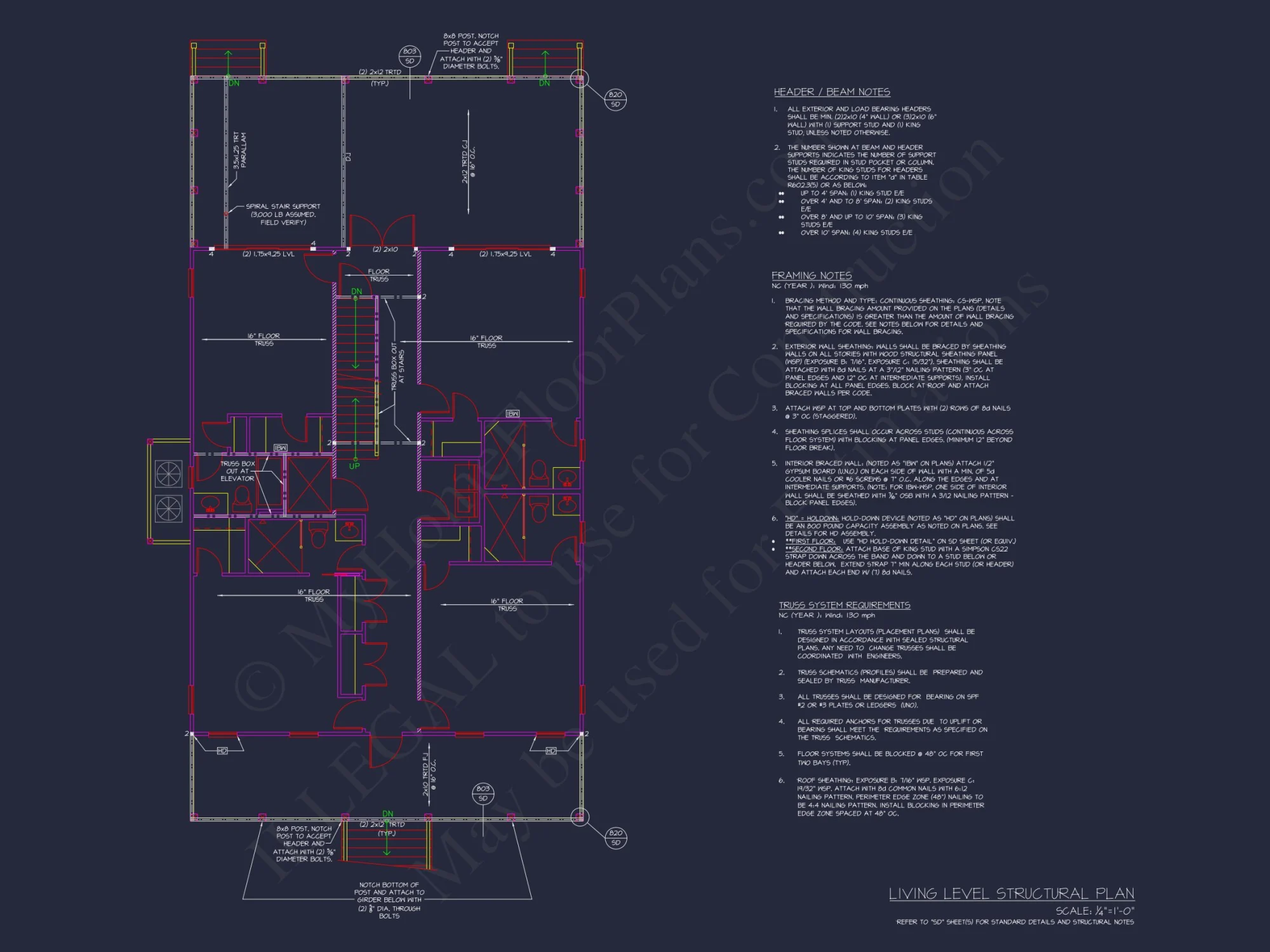 Stunning Coastal house Floor Plan with CAD Blueprint Designs