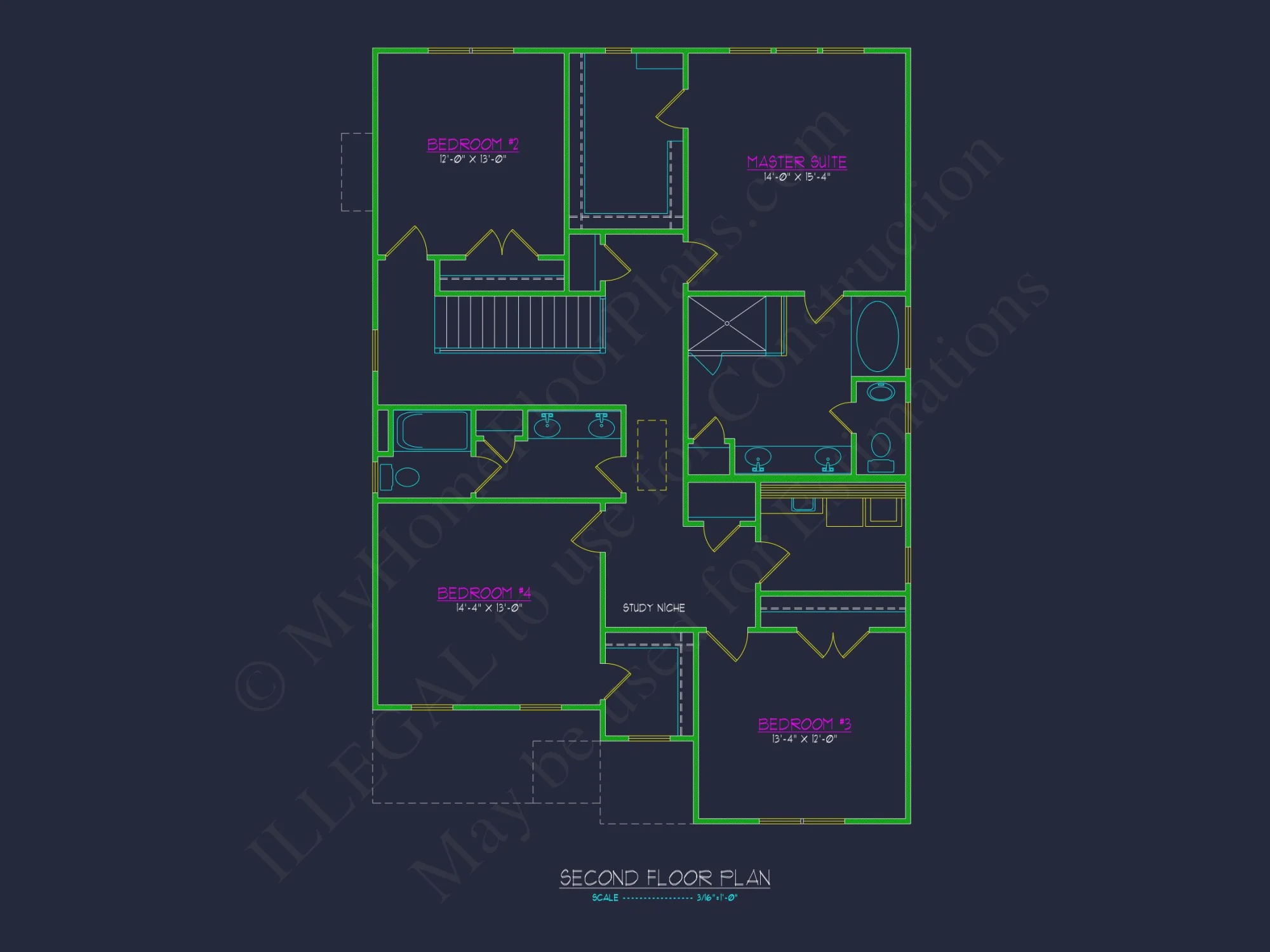 Spacious house Designs with Floor Plan CAD for Modern Living