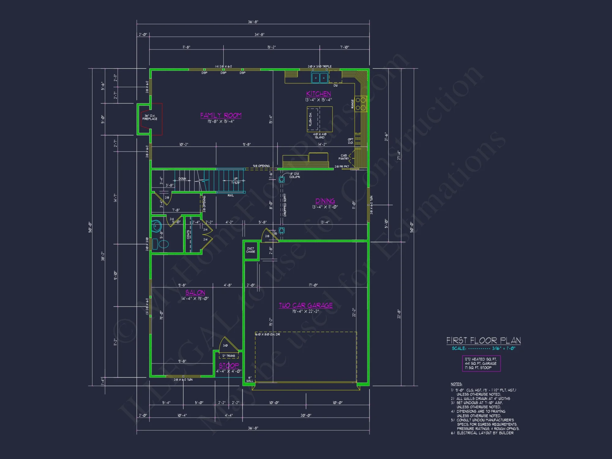 Spacious house Designs with Floor Plan CAD for Modern Living